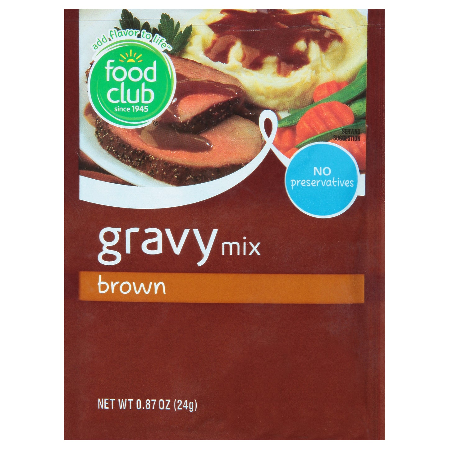 Food Club Brown Gravy Mix 0.87 oz