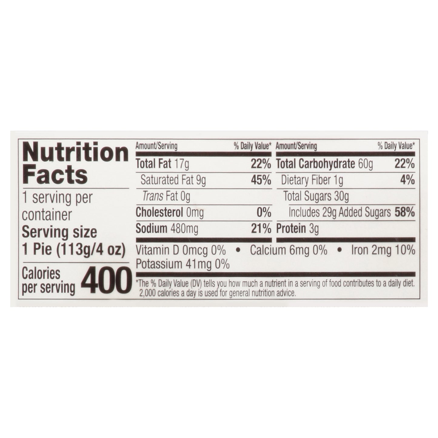 JJ's Bakery Lightly Glazed Blueberry Pie 4 oz