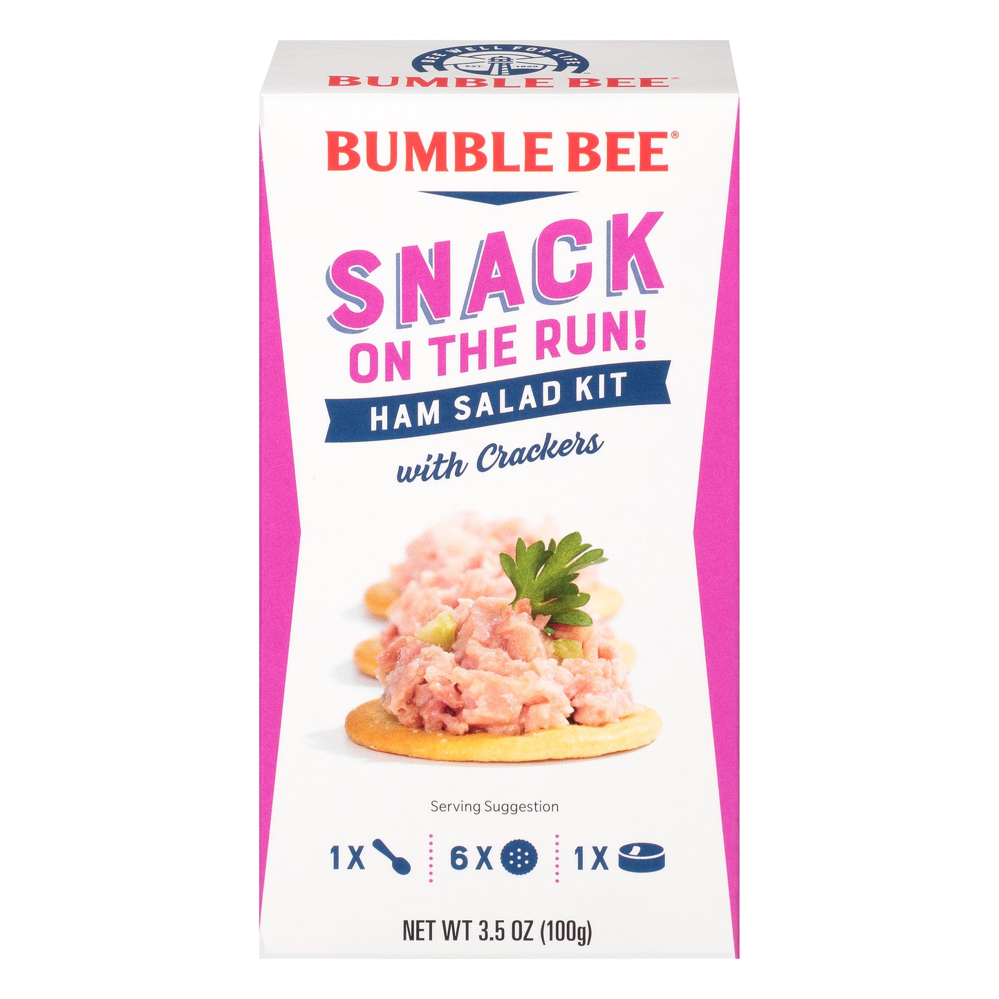 Bumble Bee® Snack on the Run! Ham Salad with Crackers Kit 3.5 oz. Box