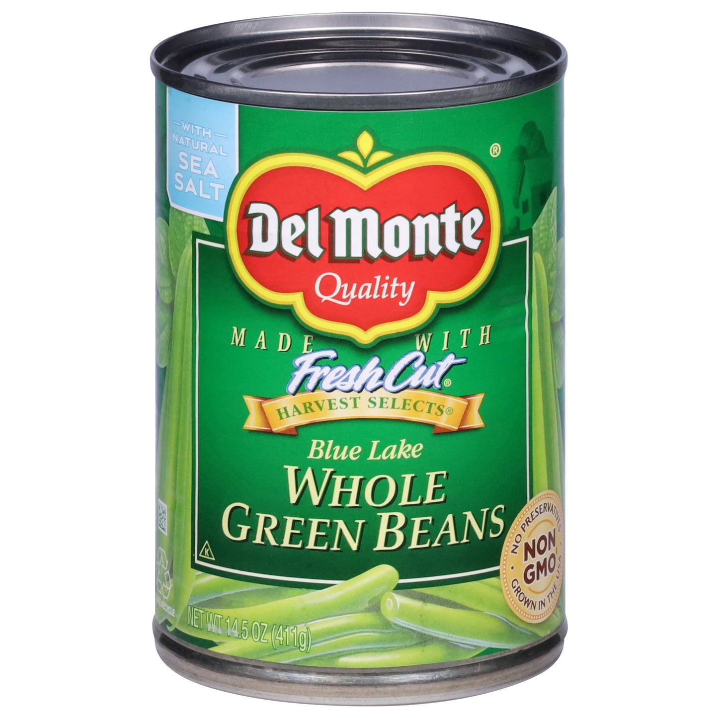 Del Monte Fresh Cut Harvest Selects Blue Lake Whole Green Beans 14.5 oz