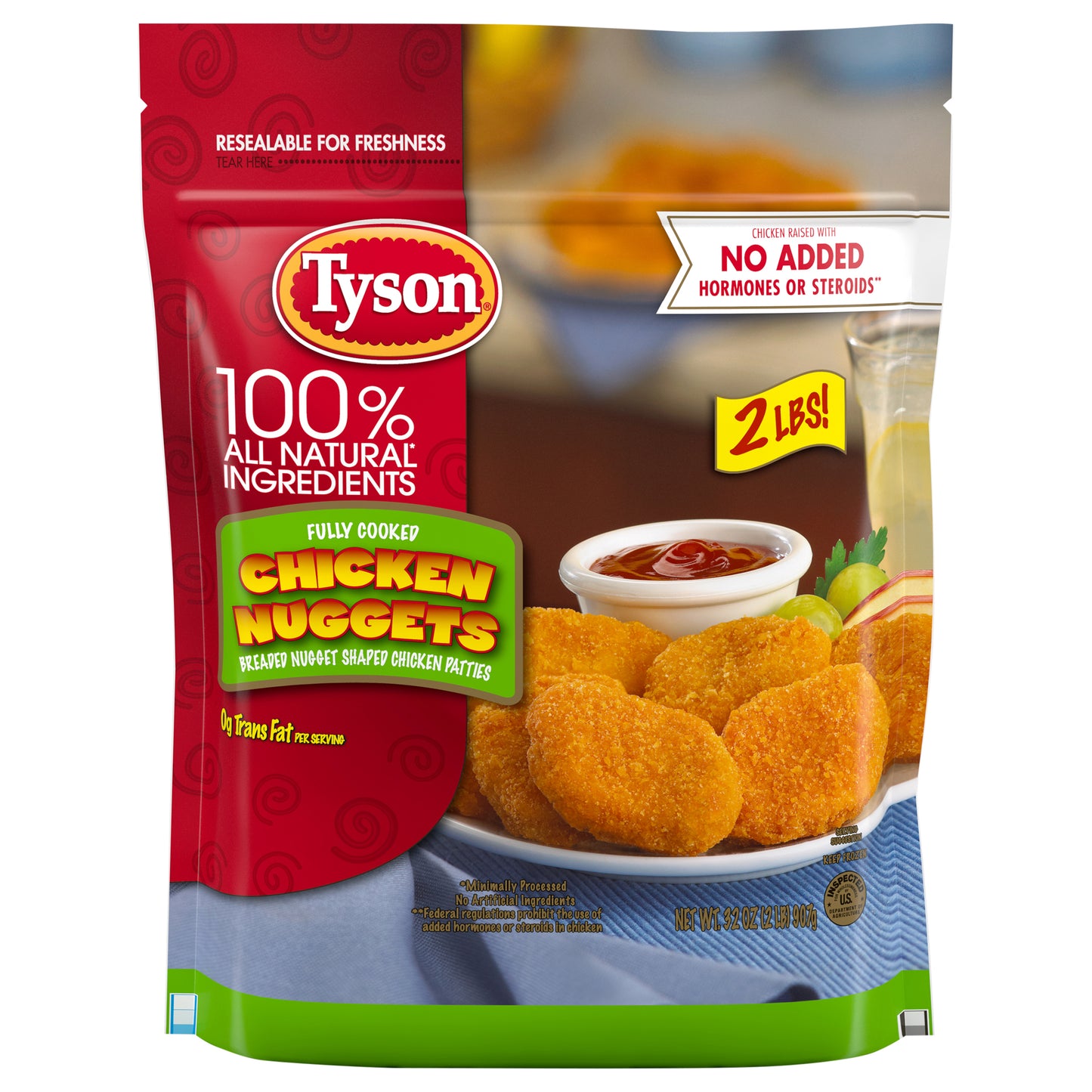 Tyson Fully Cooked Chicken Nuggets, 32 oz. (Frozen)