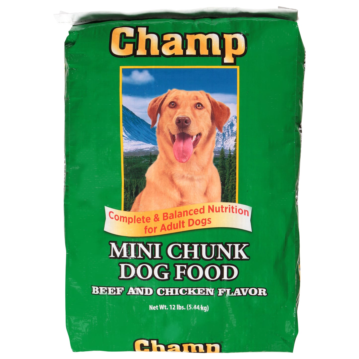 Champ Mini Chunk Beef and Chicken Flavor Dog Food 12 lb