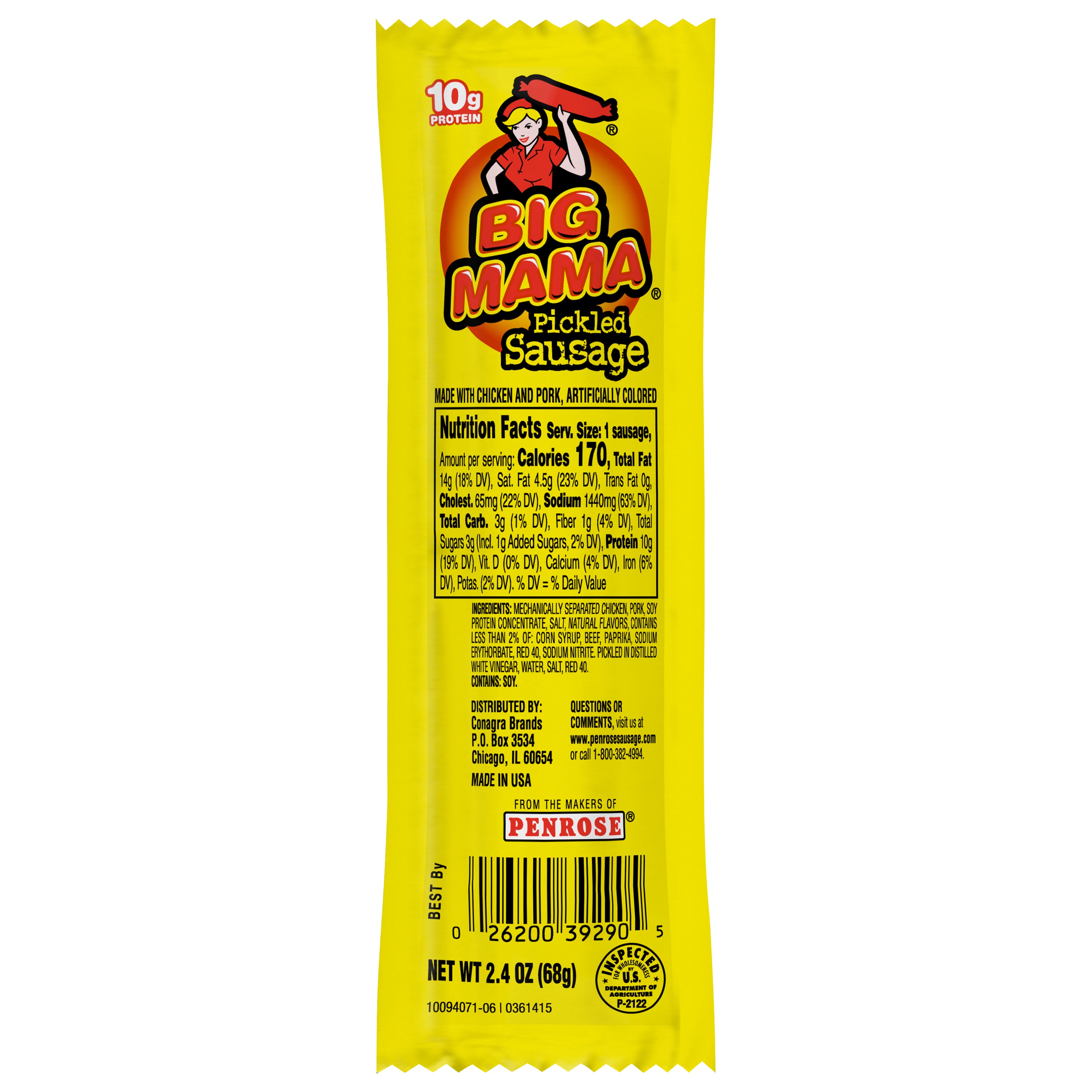 u-mamaページ Penrose Big Mama Pickled Sausages, 2.4-oz. – Douglas Food Valu