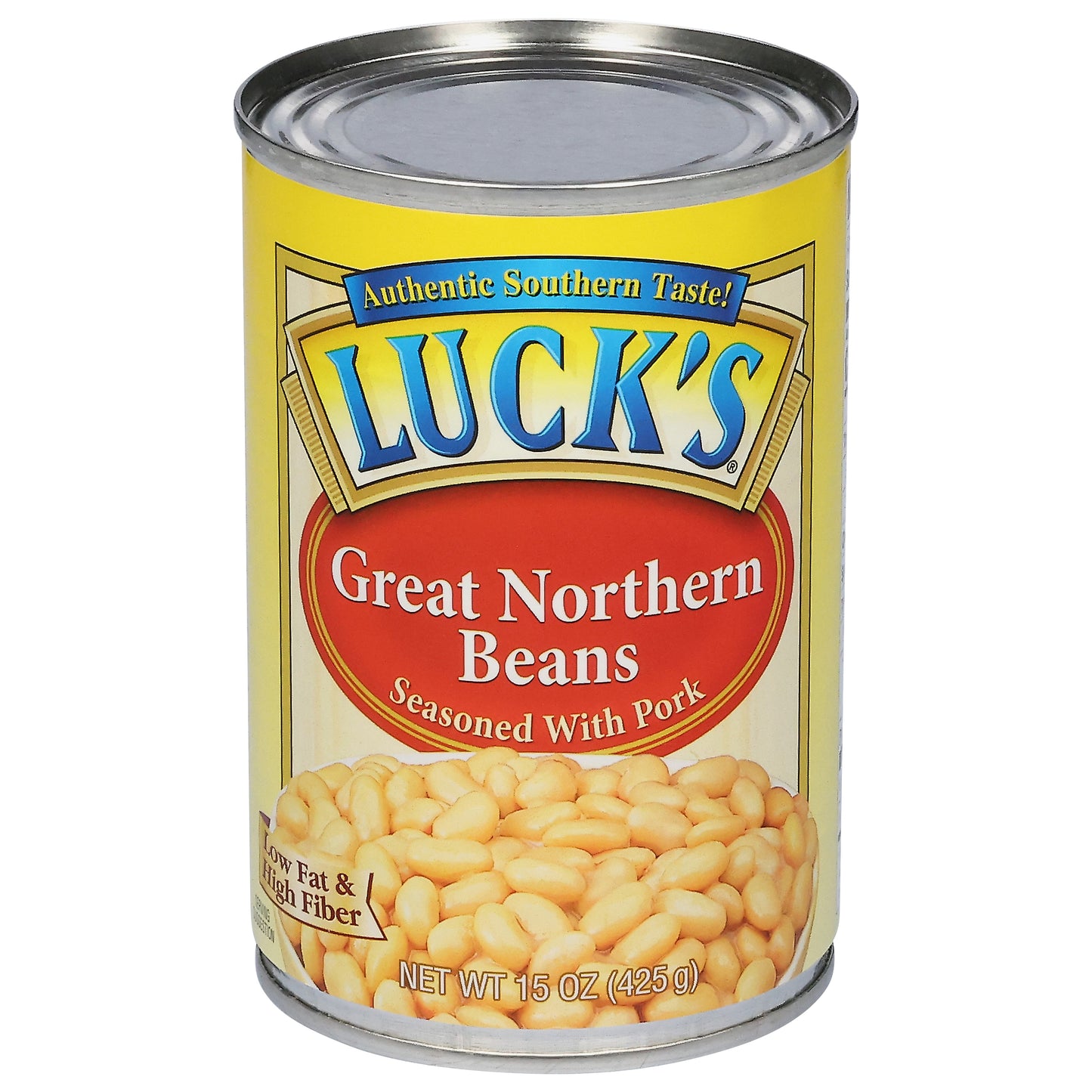 Luck's Seasoned with Pork Great Northern Beans 15 oz