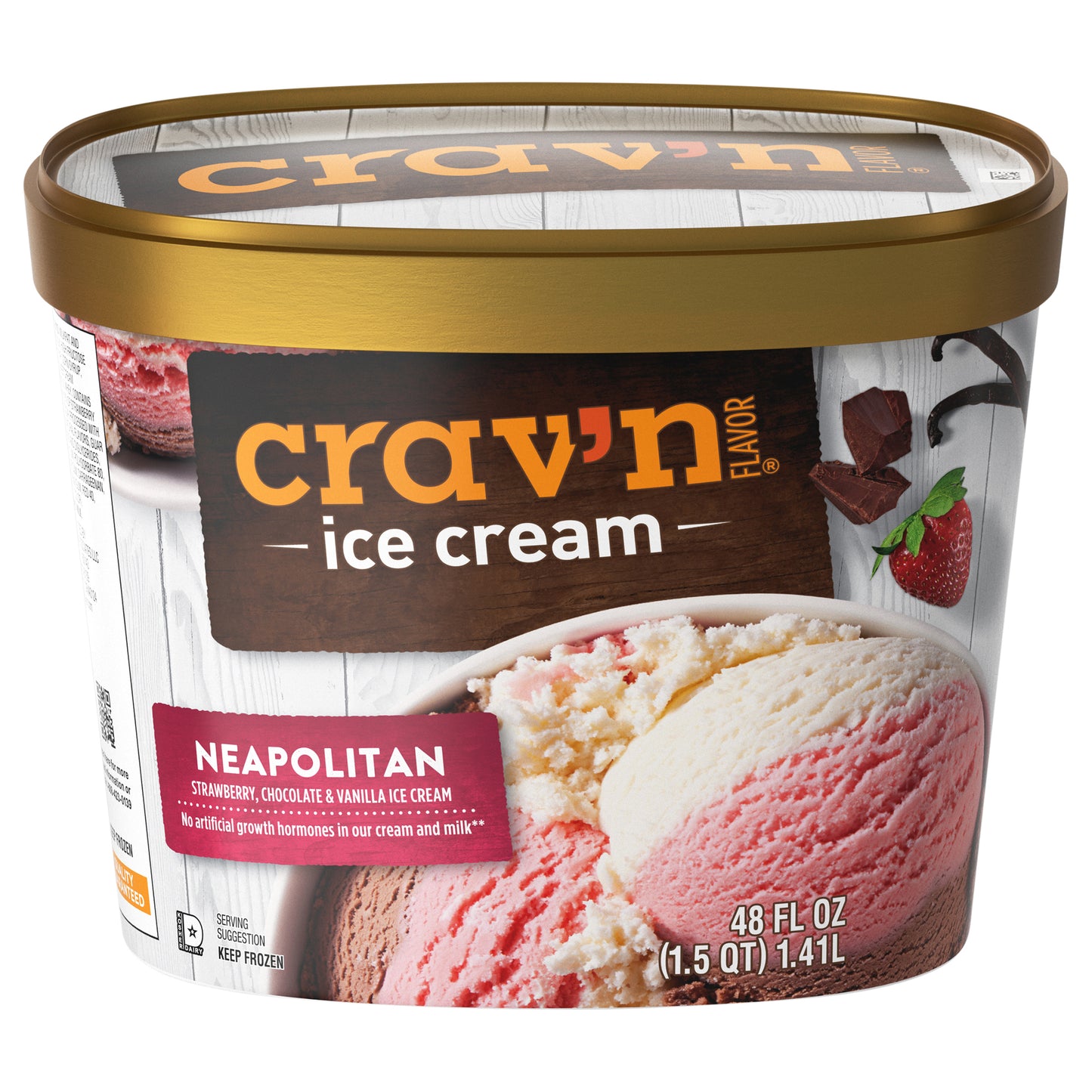 Crav'n Flavor Neapolitan Ice Cream 48 fl oz