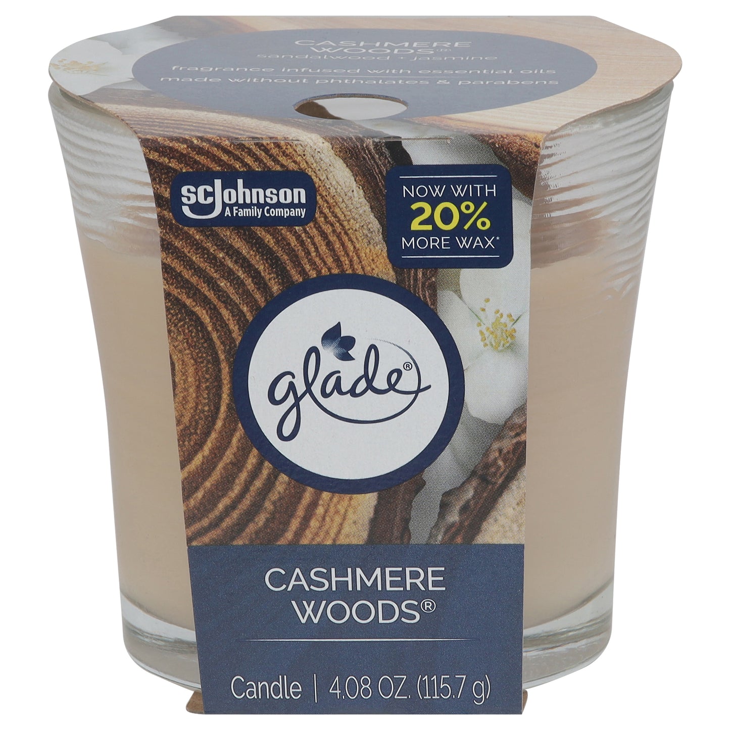 Glade Cashmere Woods Candle 1 ea