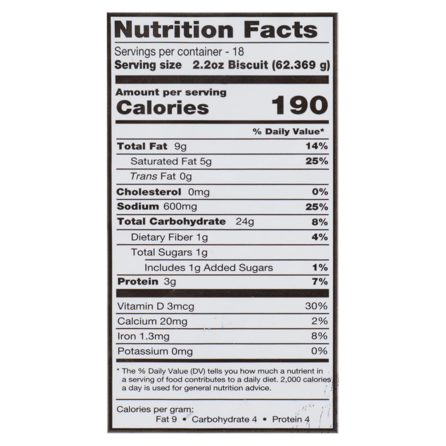 Pick 5 Signature Southern Style Biscuit Dough 18 Each