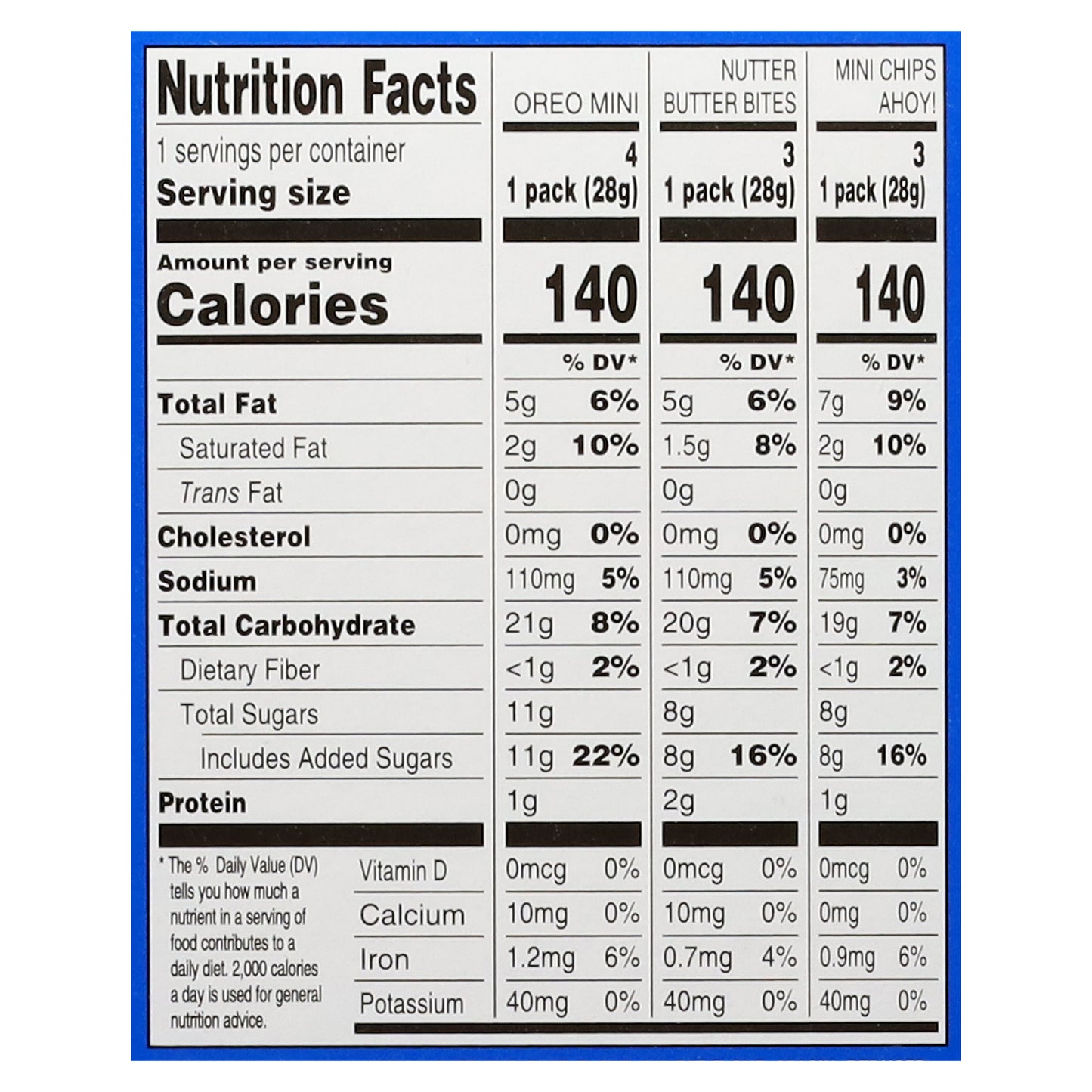 Nabisco Assorted Cookies 10 Packs