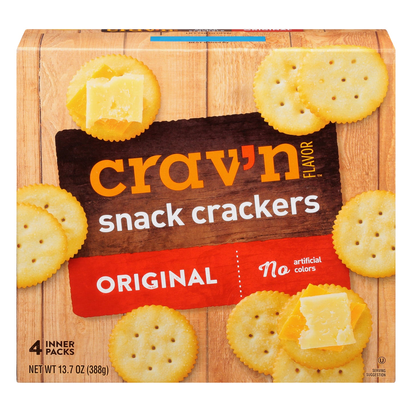 Crav'n Flavor 4 Packs Original Snack Crackers 4 ea