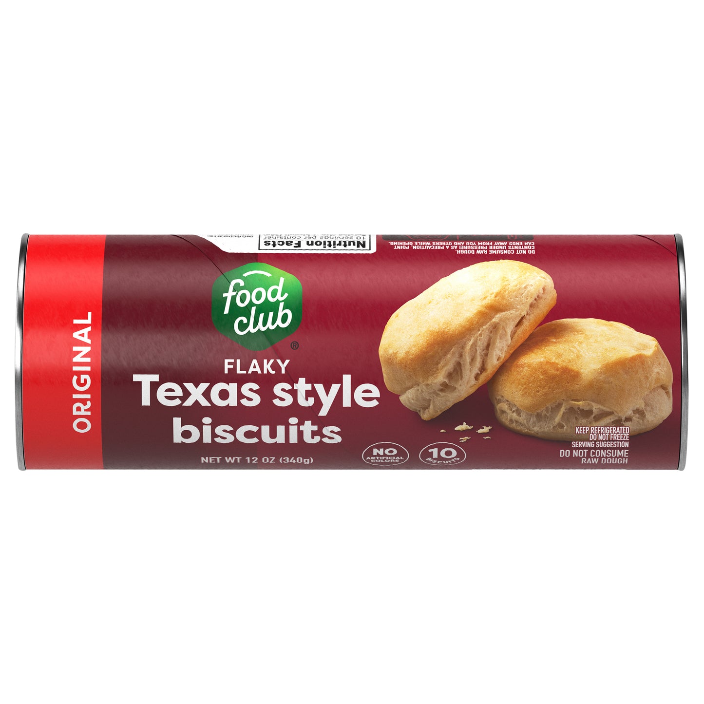 Food Club Flaky Texas Style Original Biscuits 10 ea