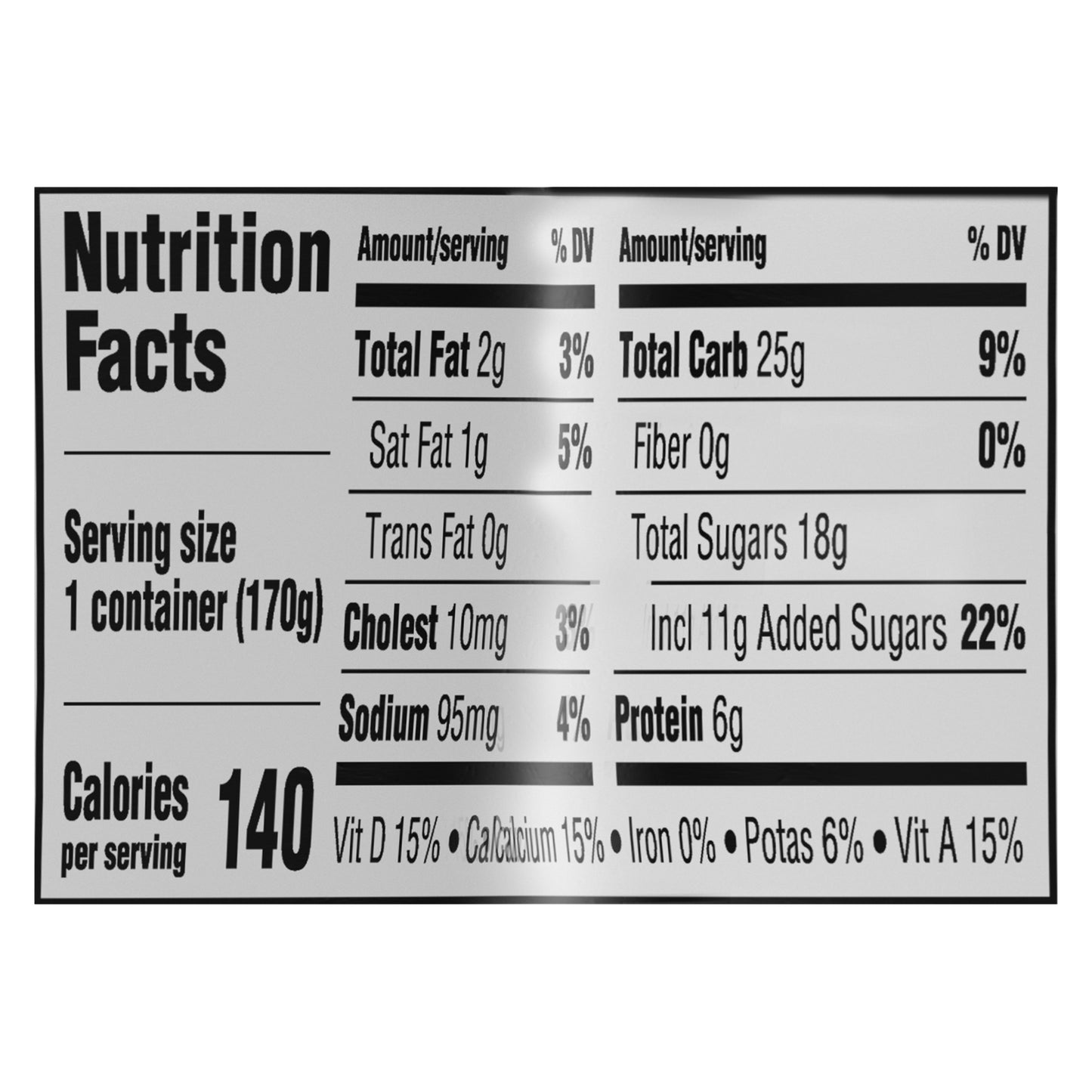 Food Club Blended Low Fat Peach Yogurt 6 oz