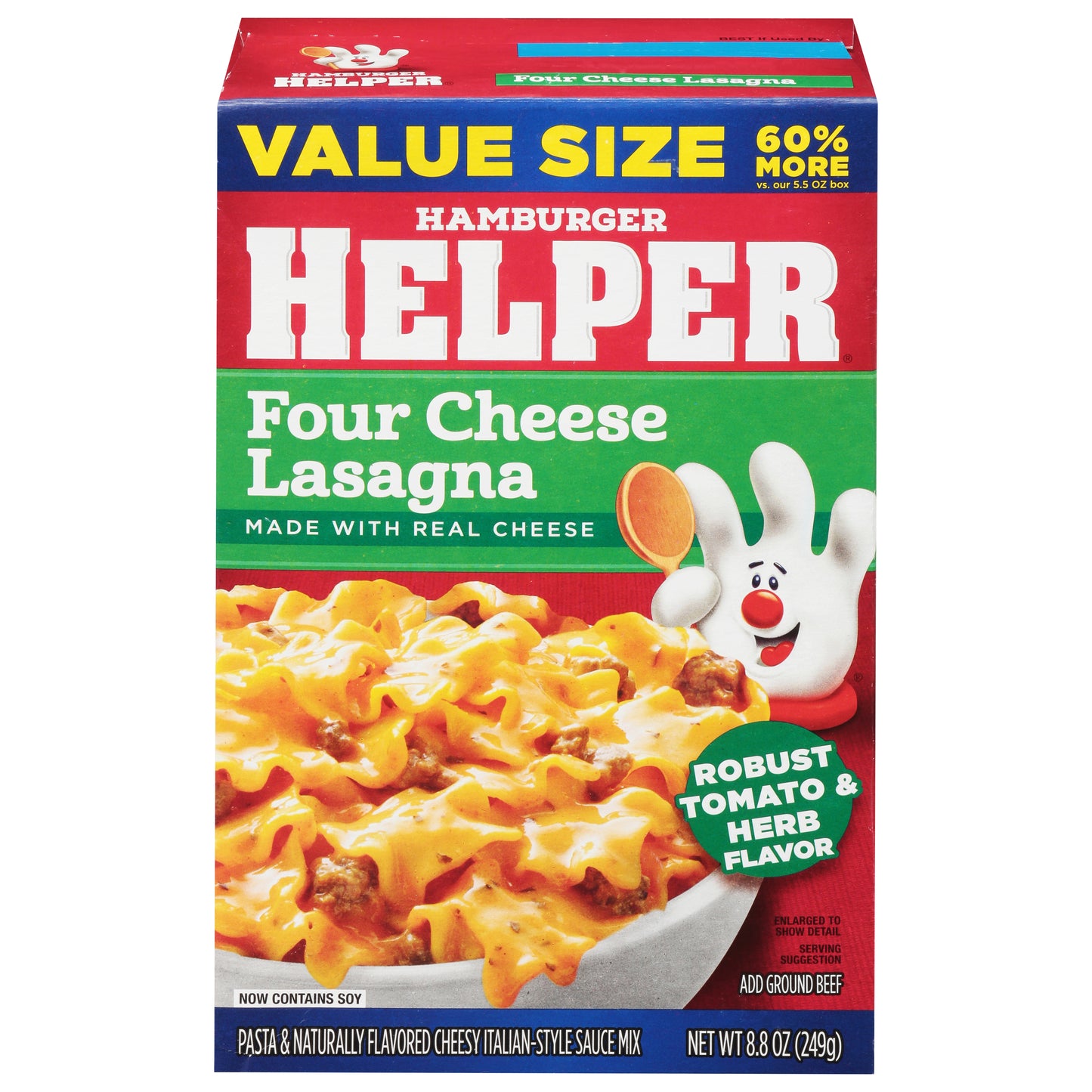 Hamburger Helper Robust Tomato & Herb Flavor Four Cheese Lasagna Value Size 8.8 oz