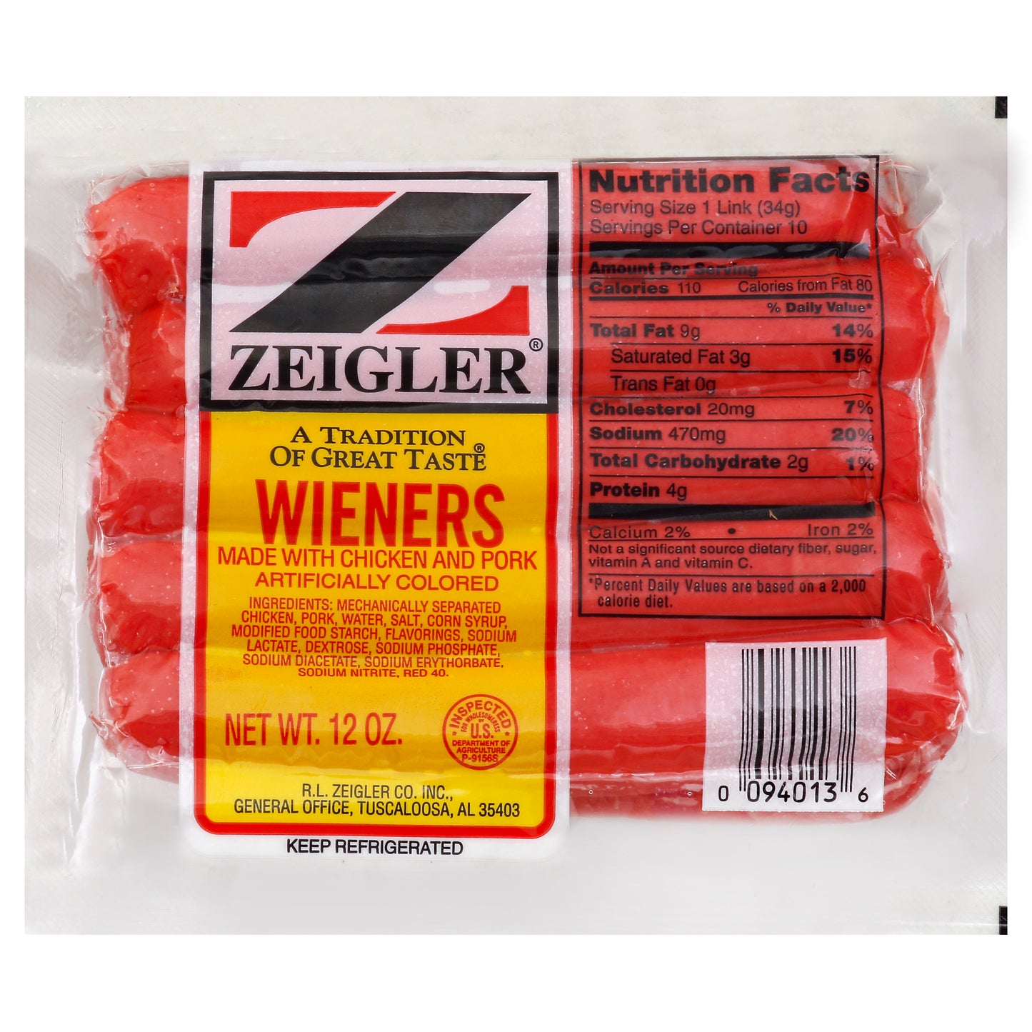 Zeigler Franks 16 oz