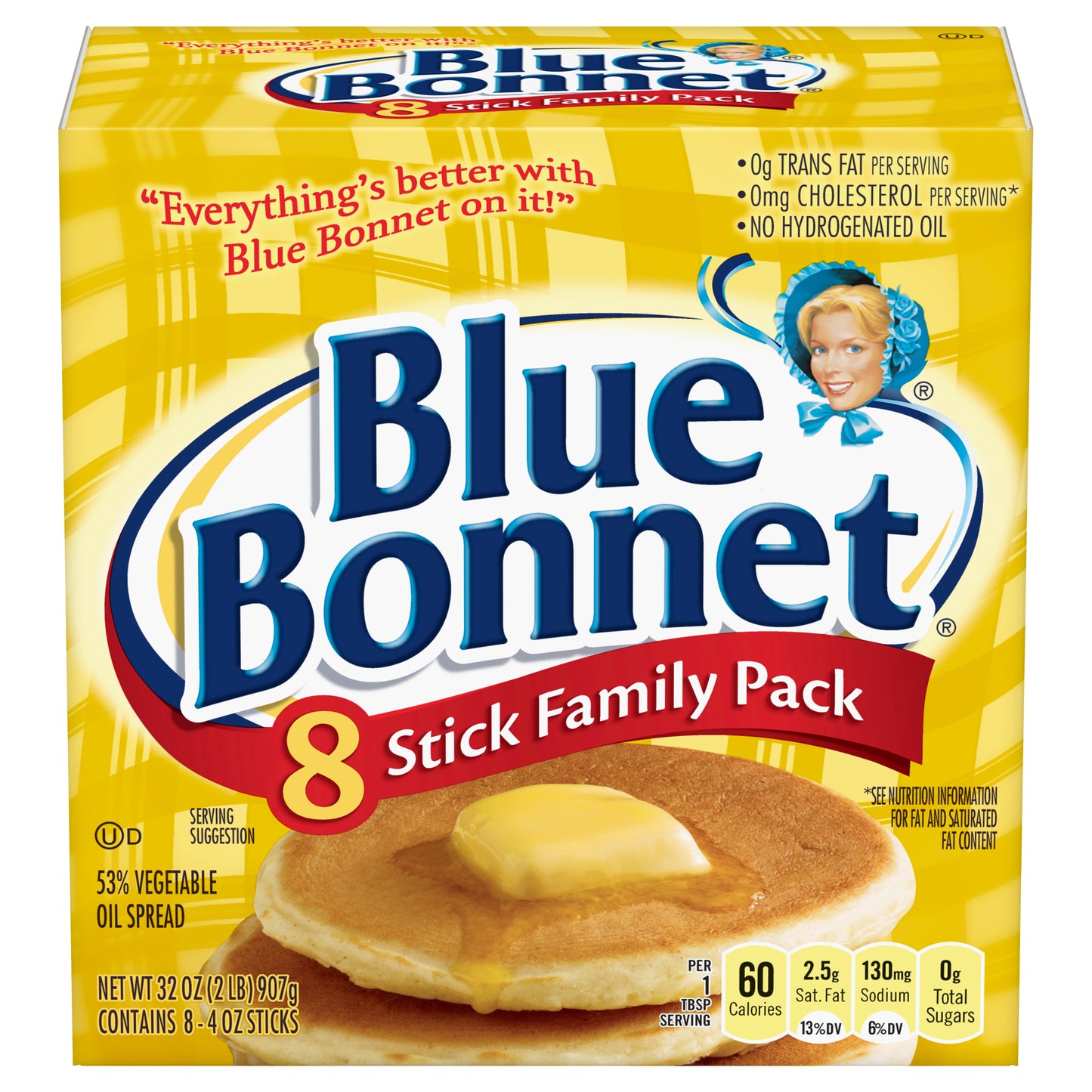 Blue Bonnet Vegetable Oil Spread, 2 LB (8 Sticks)