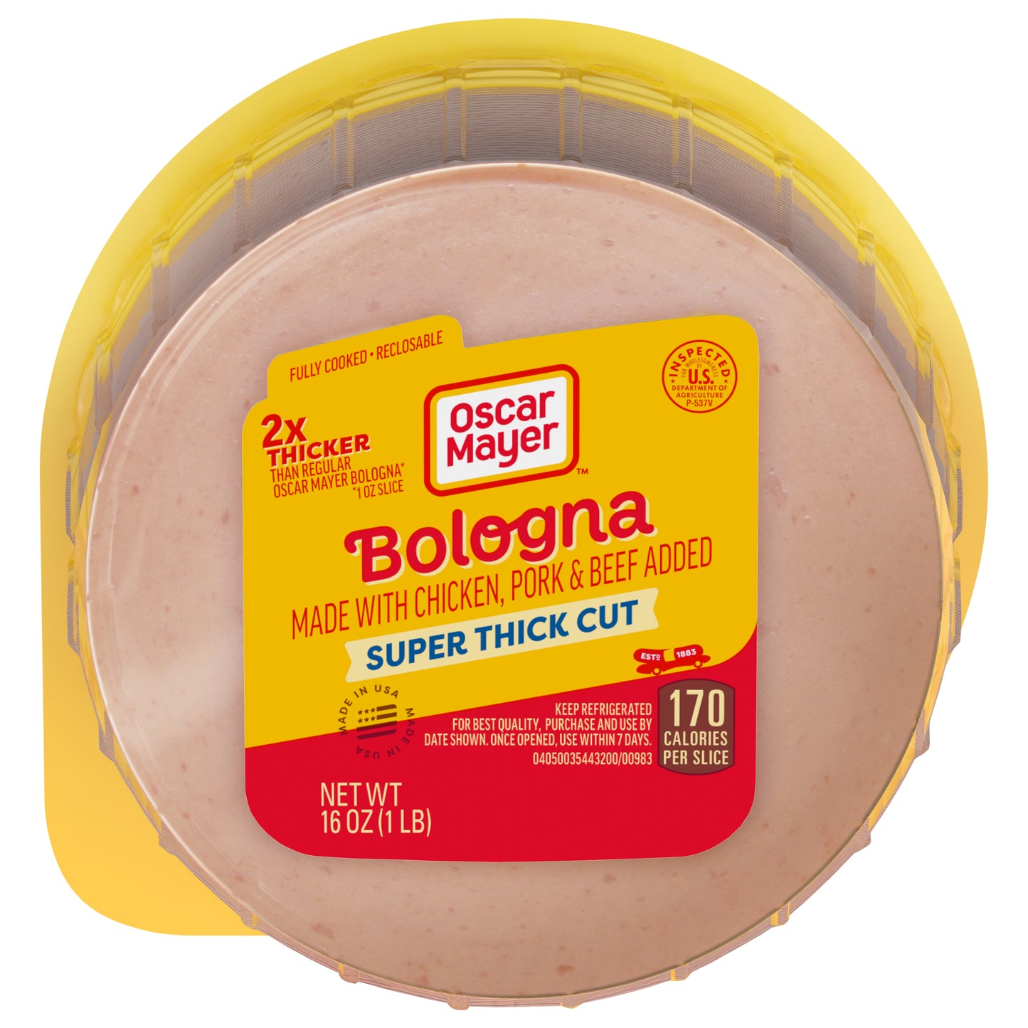 Oscar Mayer Super Thick Cut Bologna 16 oz