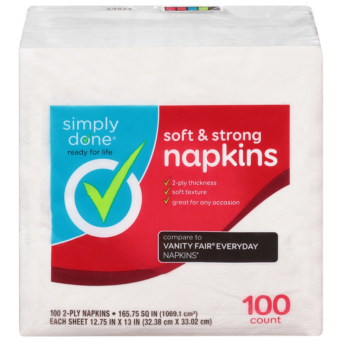 Simply Done 2-Ply Soft & Strong Napkins 100 ea