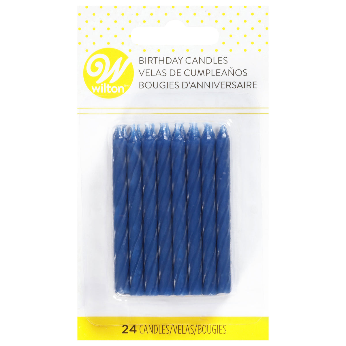 Wilton Blue Birthday Candles 24 Each