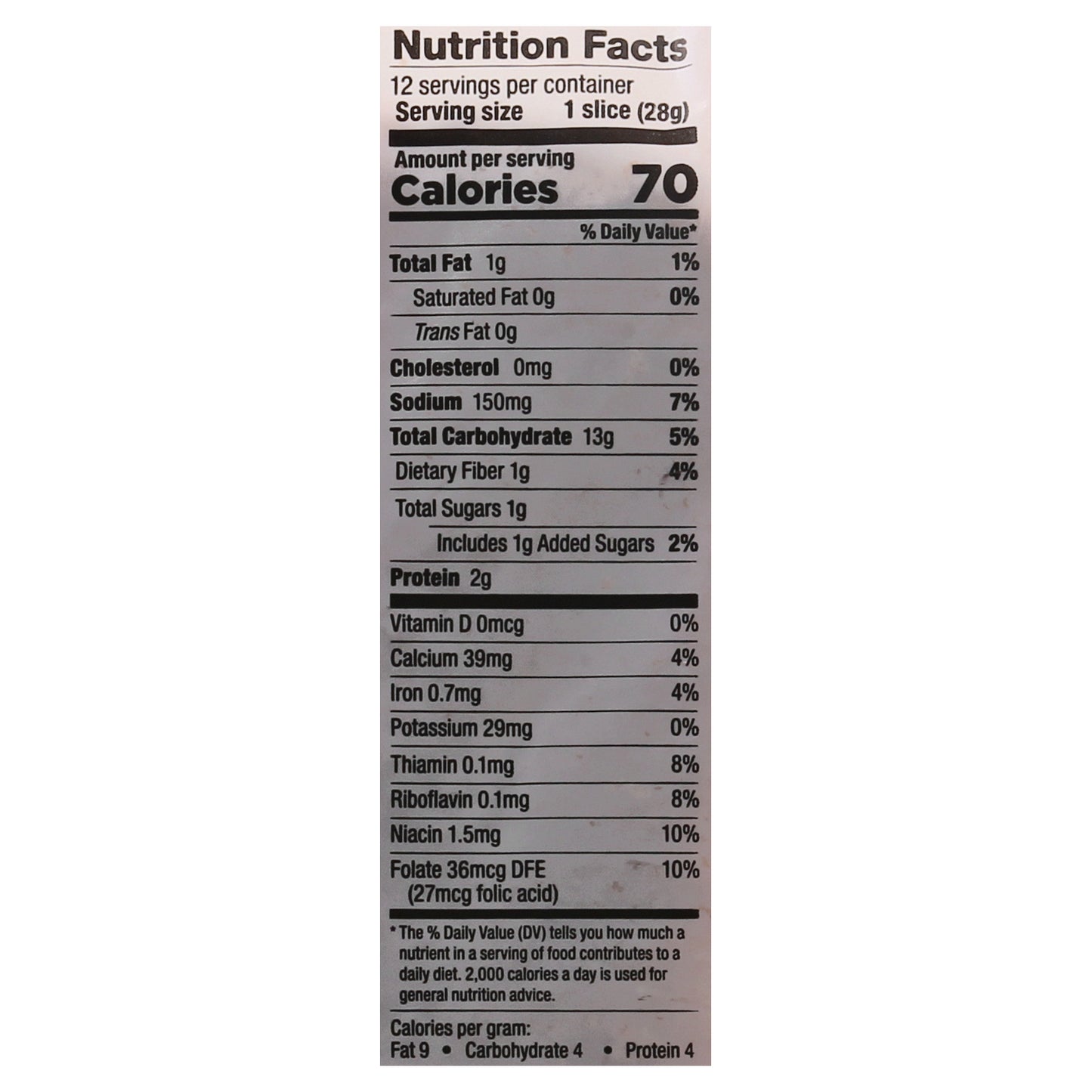Lewis 1/2 Loaf Hearty Rye Bread 12 oz