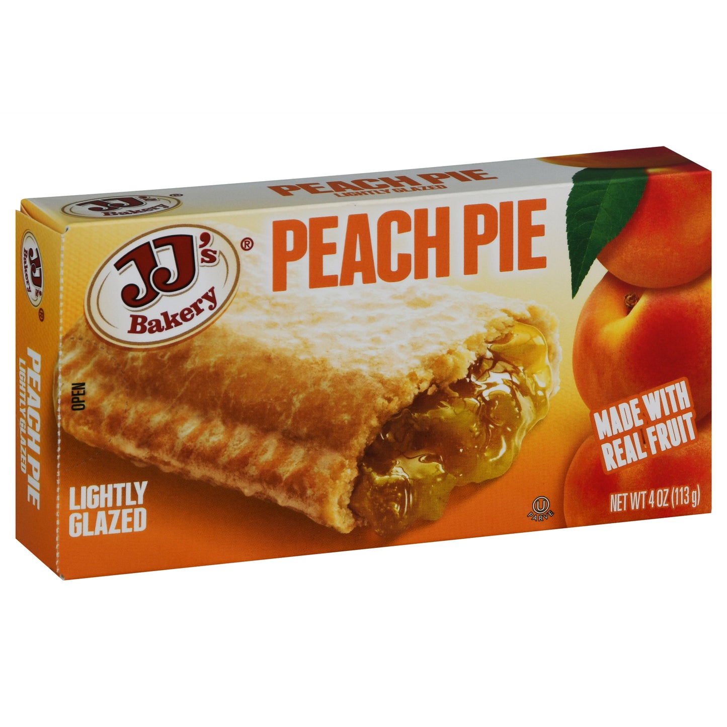 JJ's Bakery Lightly Glazed Peach Pie 4 oz