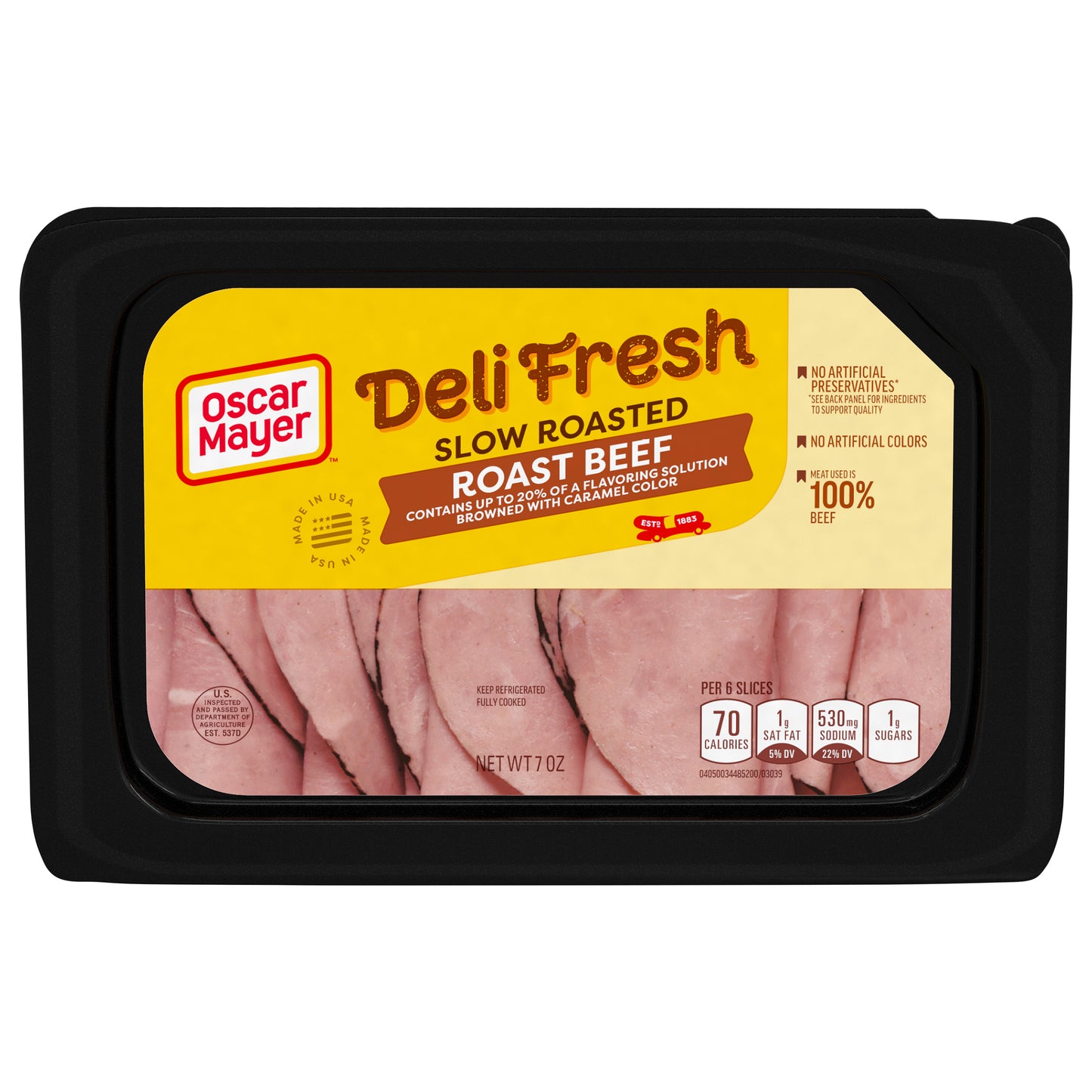 Oscar Mayer Deli Fresh Slow Roasted Roast Beef 7 oz