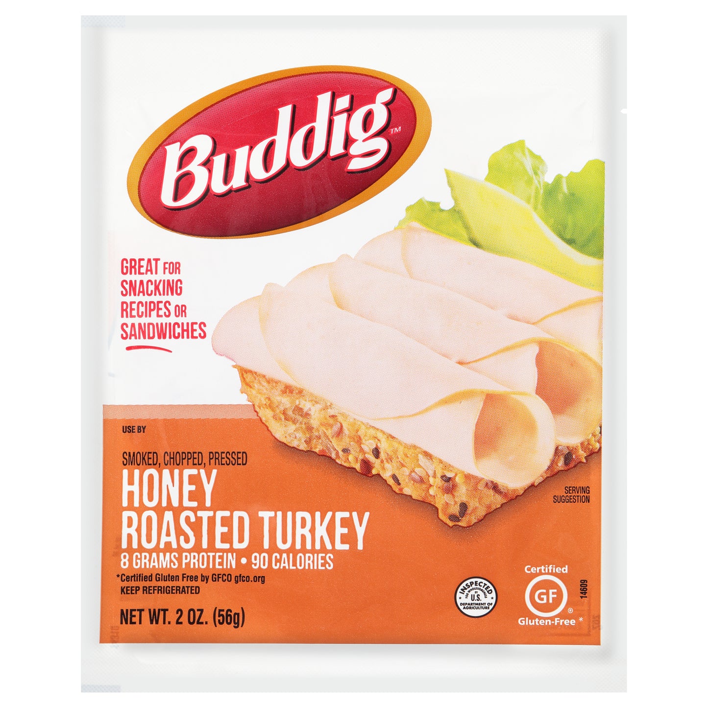 Buddig Honey Roasted Turkey 2 oz. Pack
