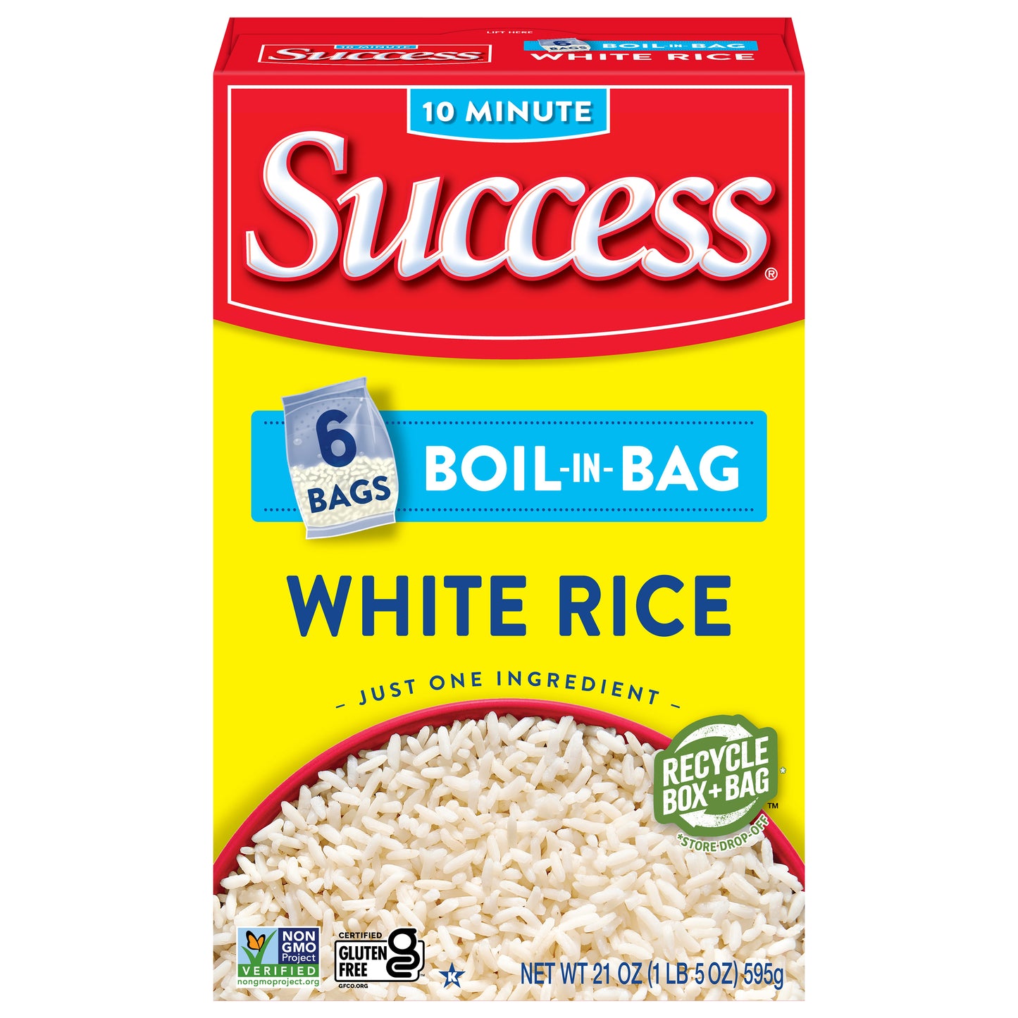 Success Boil-in-Bag White Rice 6 ea