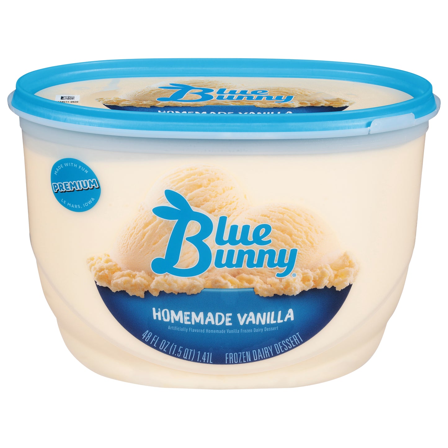 Blue Bunny Premium Homemade Vanilla Frozen Dessert, 48 fl oz