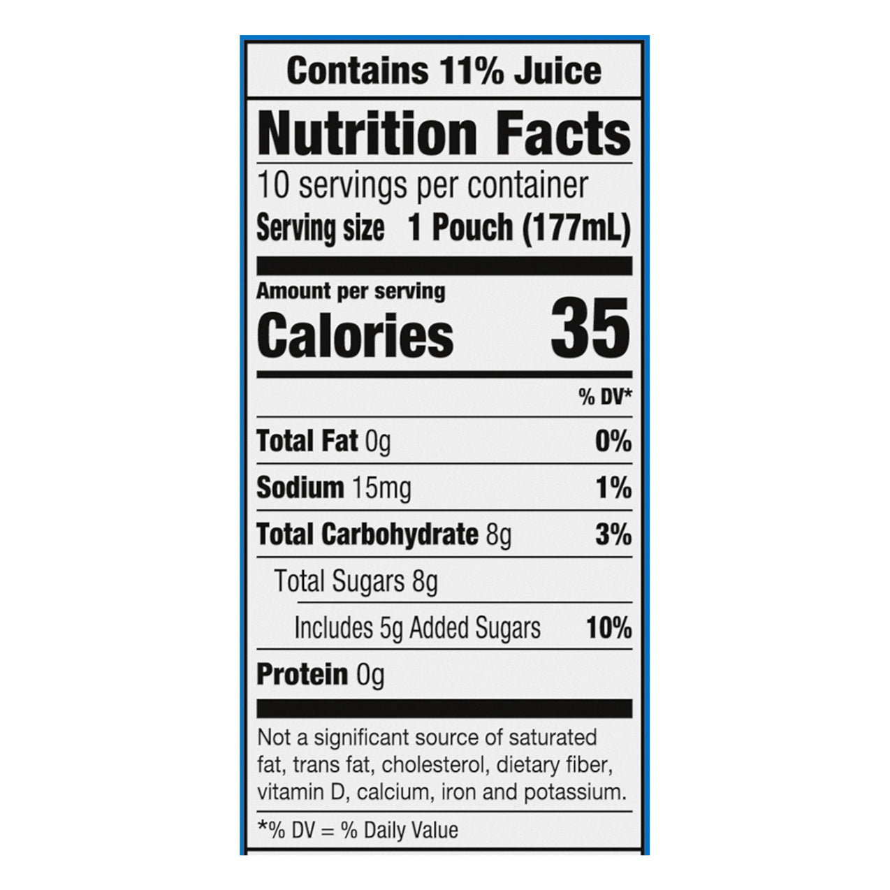 Capri Sun Tropical Punch Juice Drink Blend 10 - 6 fl oz Pouches