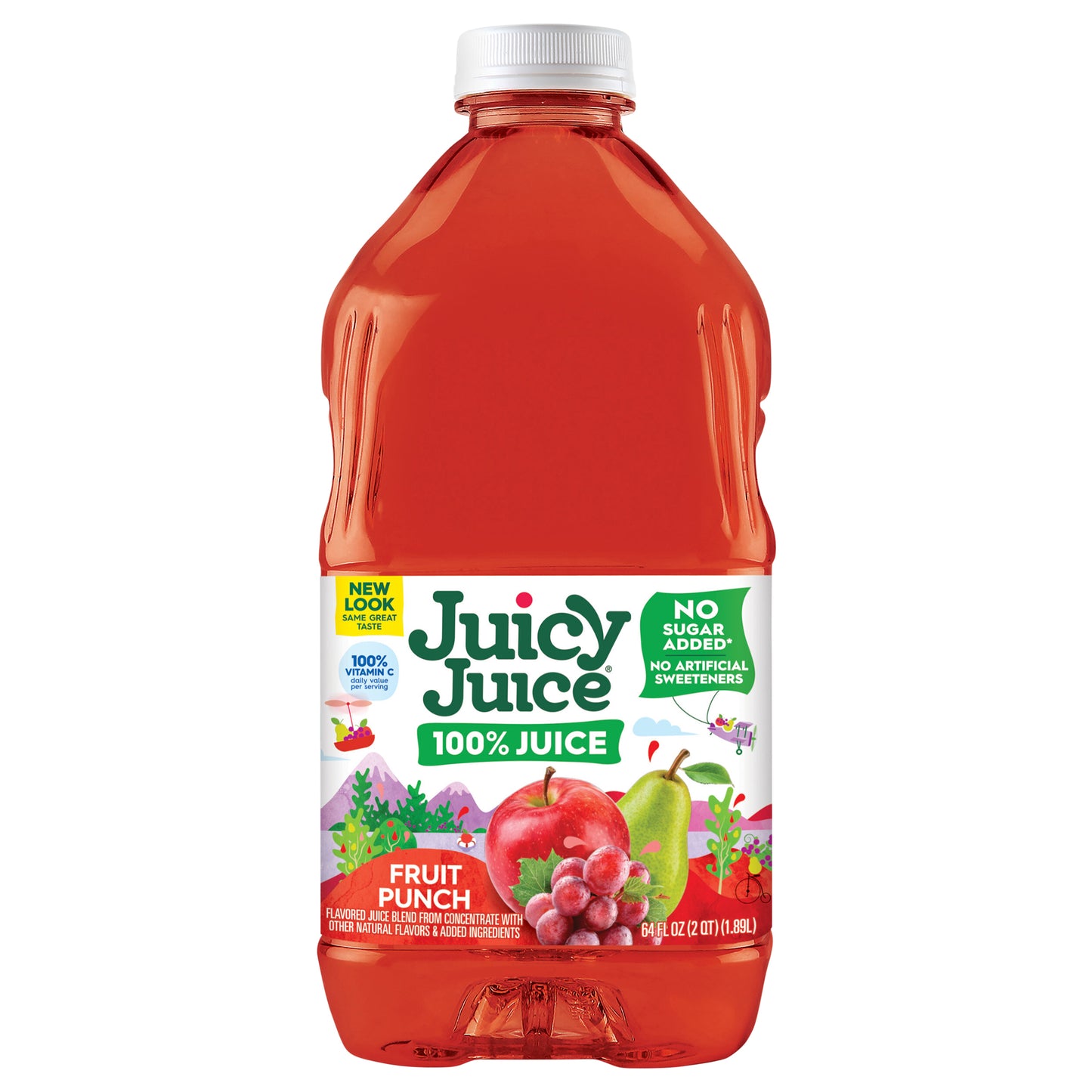 Juicy Juice 100% Juice, Fruit Punch, 64 Fl Oz Bottle