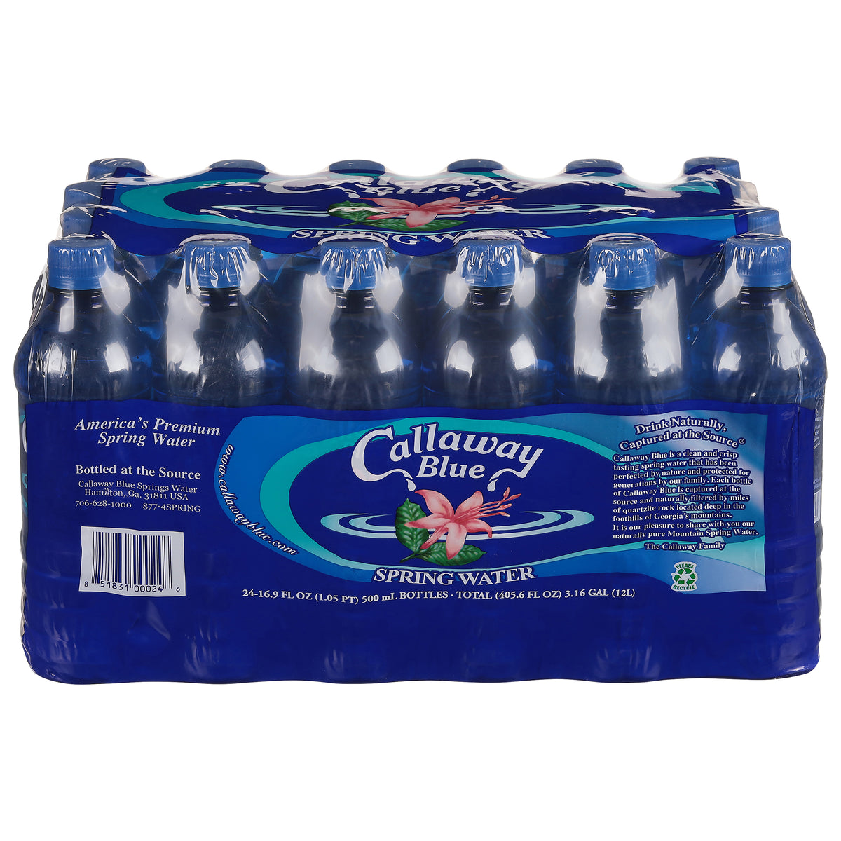 Callaway Blue Spring Water 24 - 16.9 fl oz Bottles