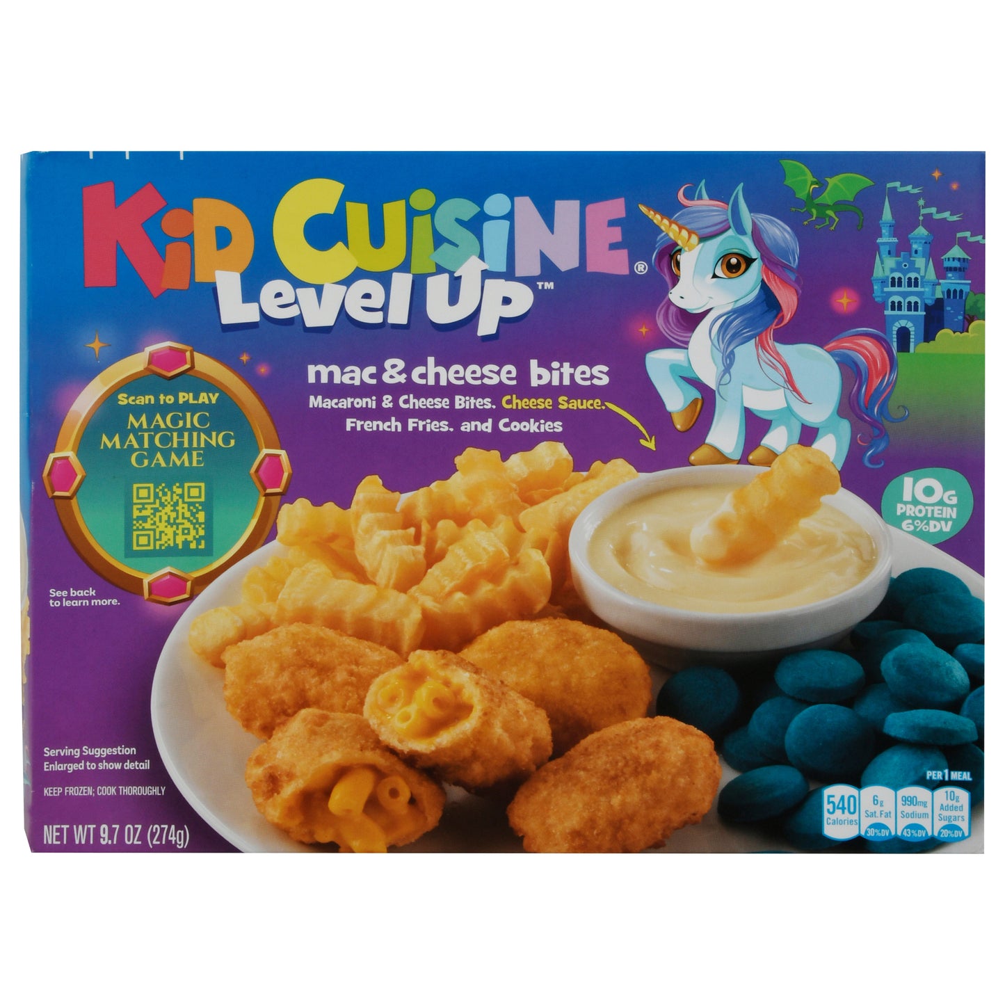 Kid Cuisine Level Up Mac & Cheese Bites 9.7 oz