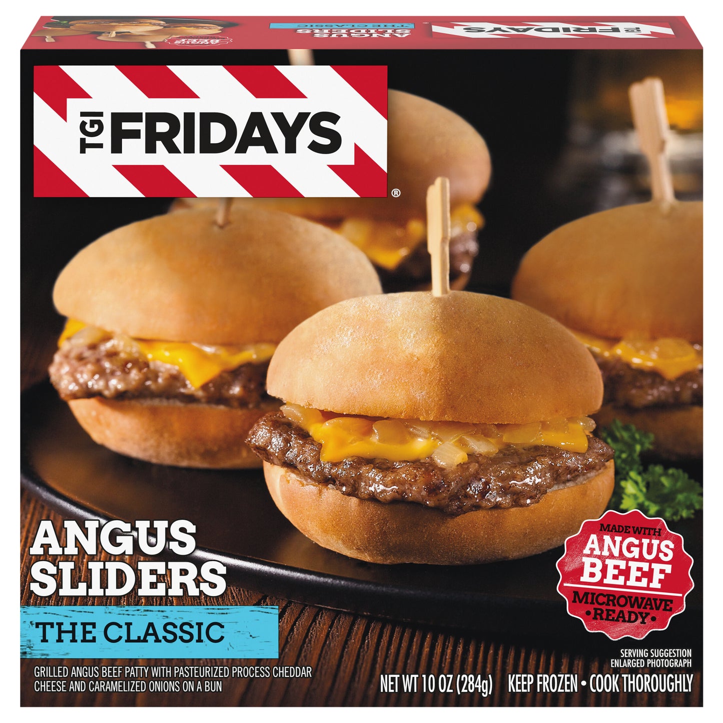 TGI Fridays The Classic Angus Sliders, 10 oz Box