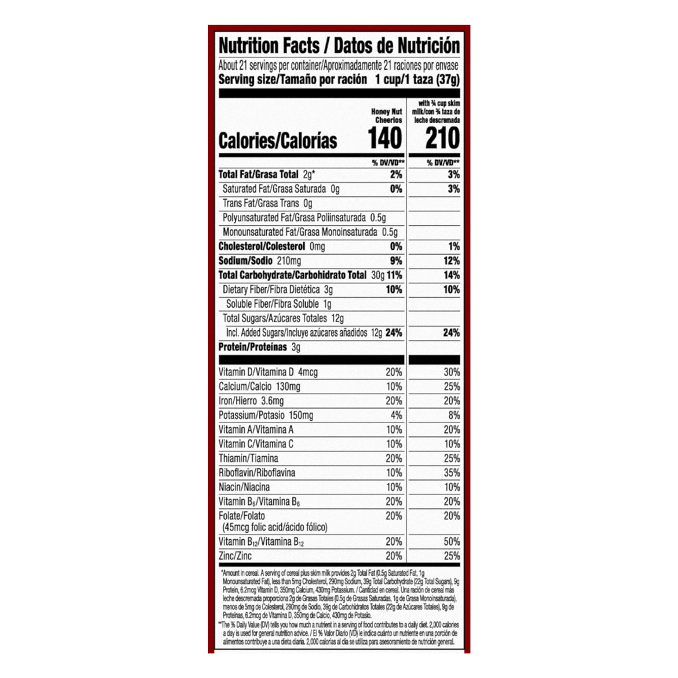 Honey Nut Cheerios Heart Healthy Breakfast Cereal, Gluten Free Cereal With Whole Grain Oats, Giant Size, 27.2 oz