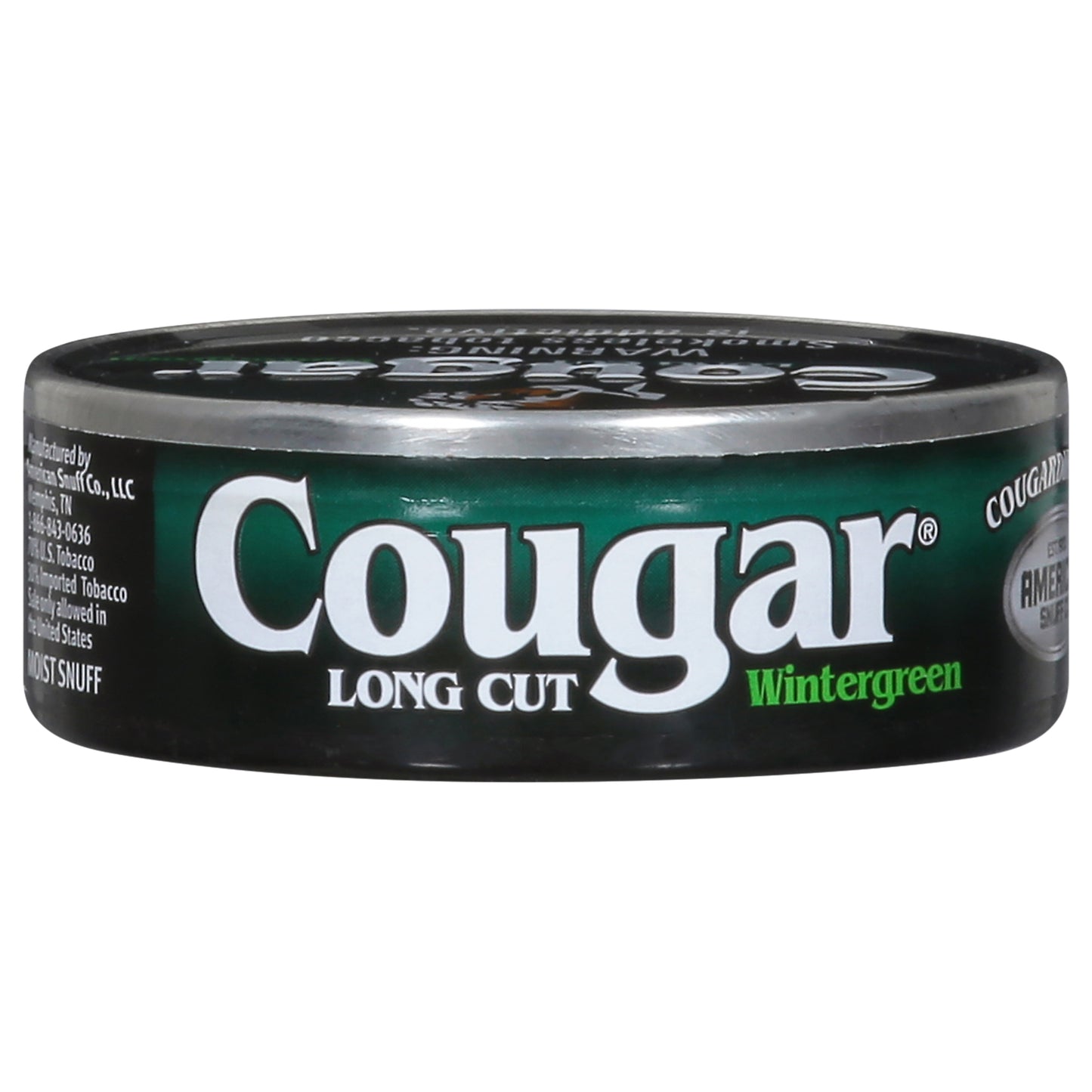Cougar Long Cut Wintergreen Moist Snuff 1.2 oz