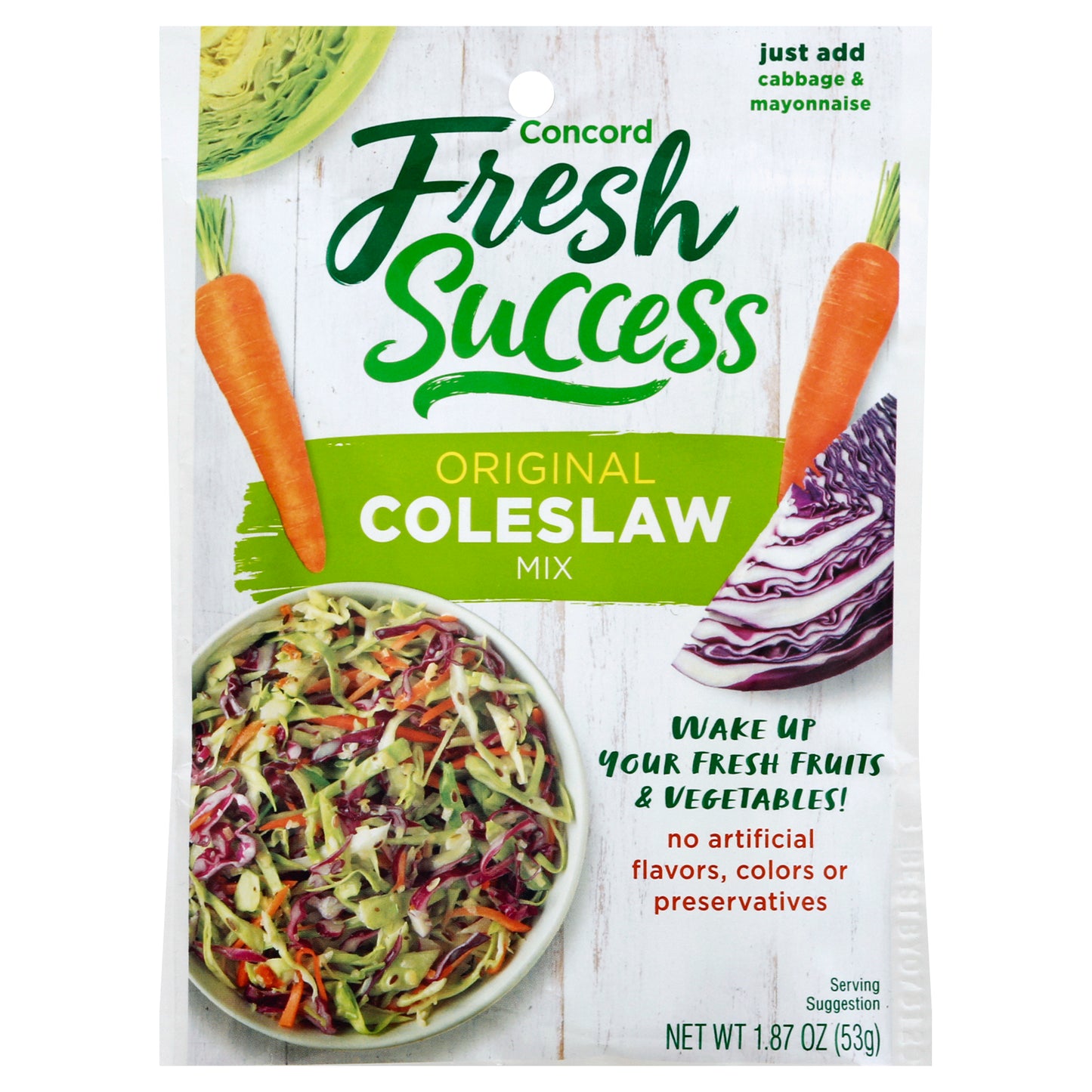 Concord Foods Coleslaw Mix 1.87 oz