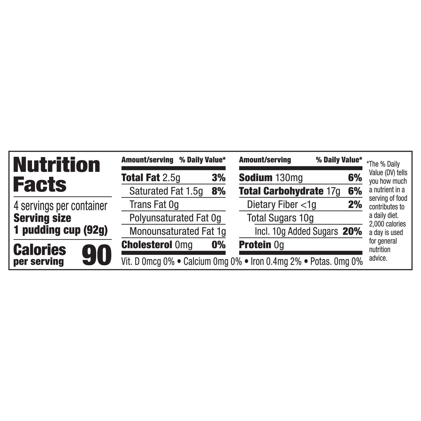 Snack Pack Banana Cream Pie Flavored Pudding, 4 Count Pudding Cups (12 Pack)