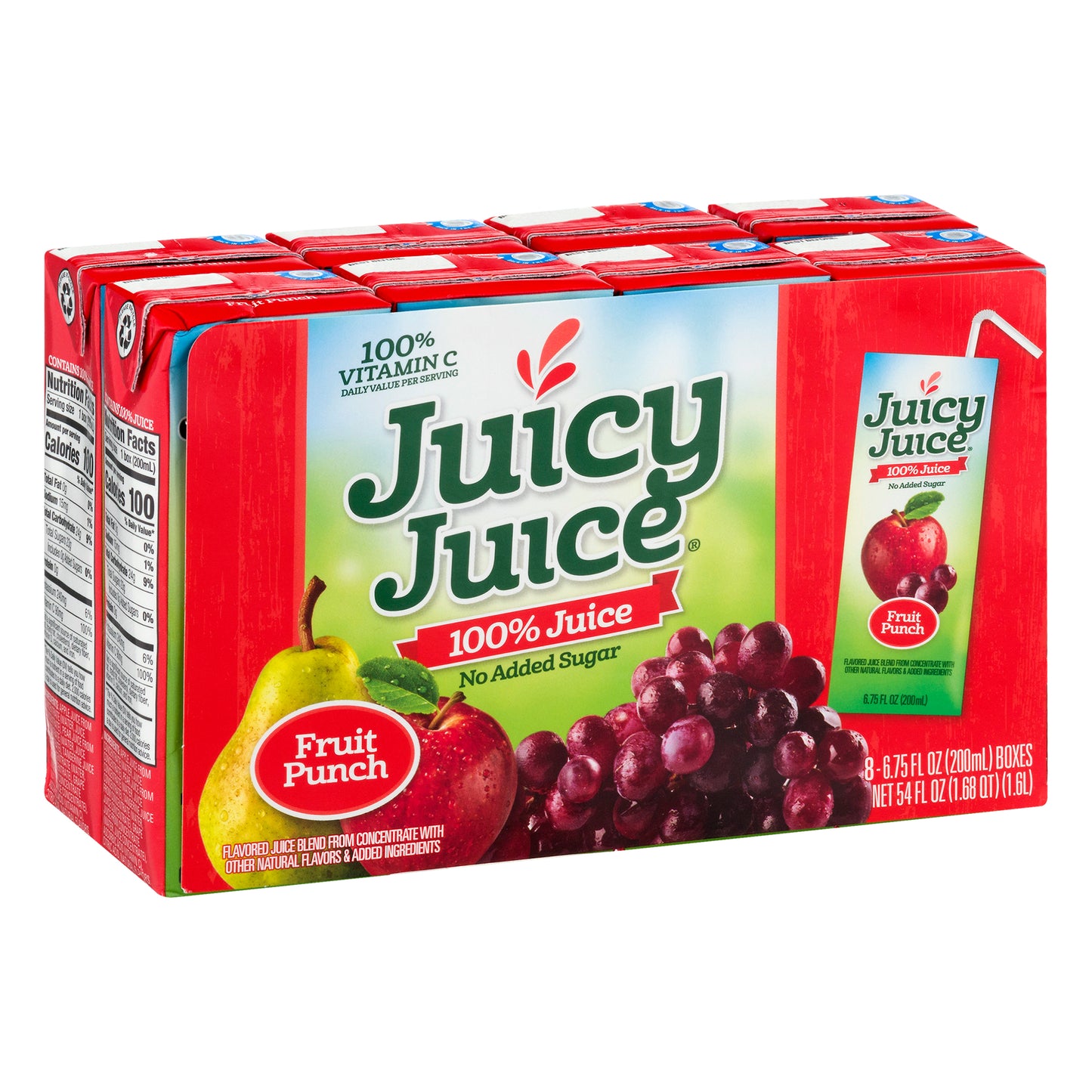 Juicy Juice 8 Pack Fruit Punch 100% Juice 8 ea