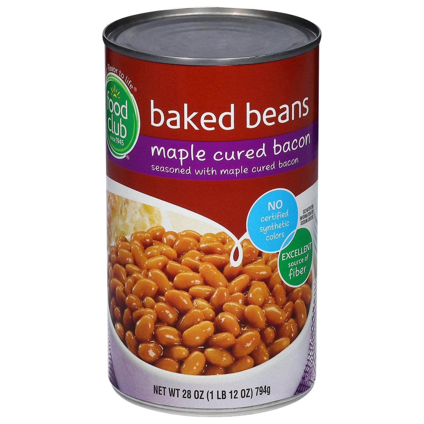 Food Club Maple Cured Bacon Baked Beans 28 oz