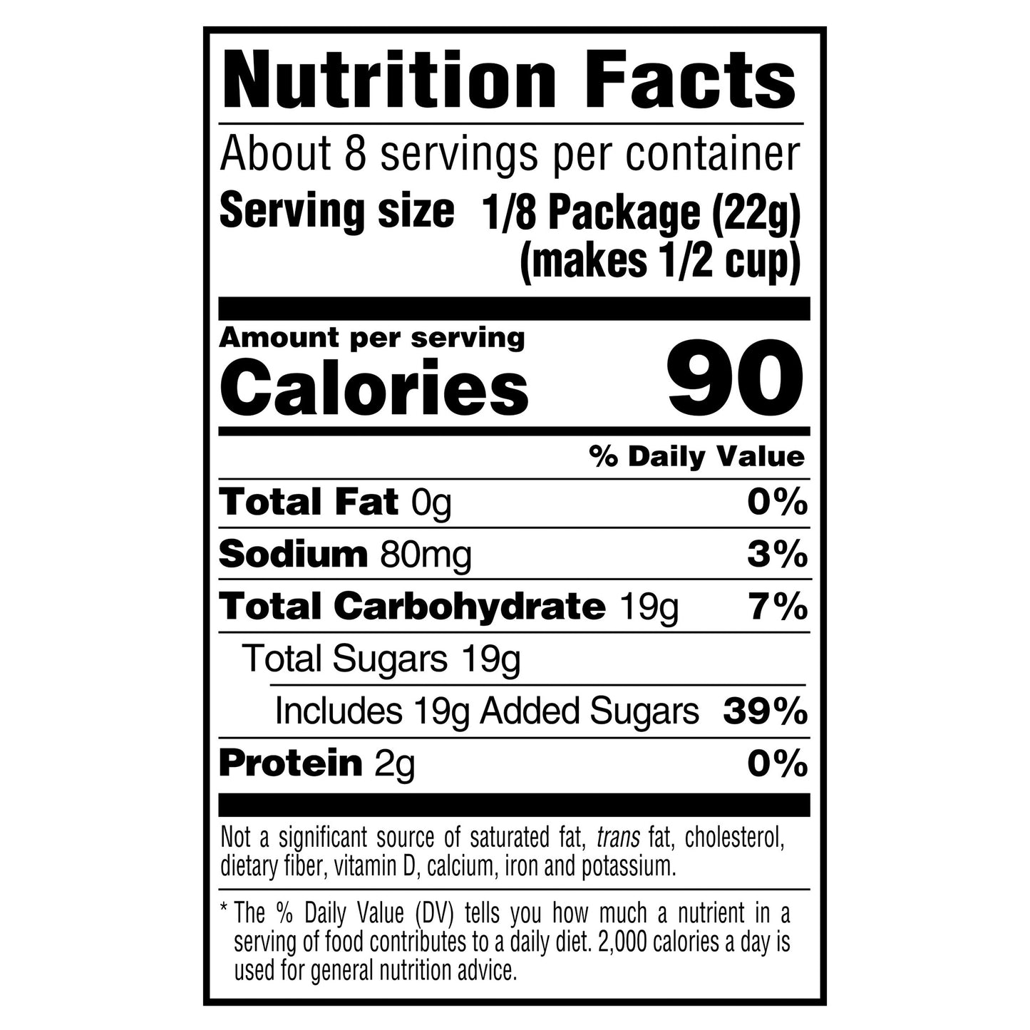 Jell-O Orange Artificially Flavored Gelatin Dessert Mix, Family Size, 6 oz Box