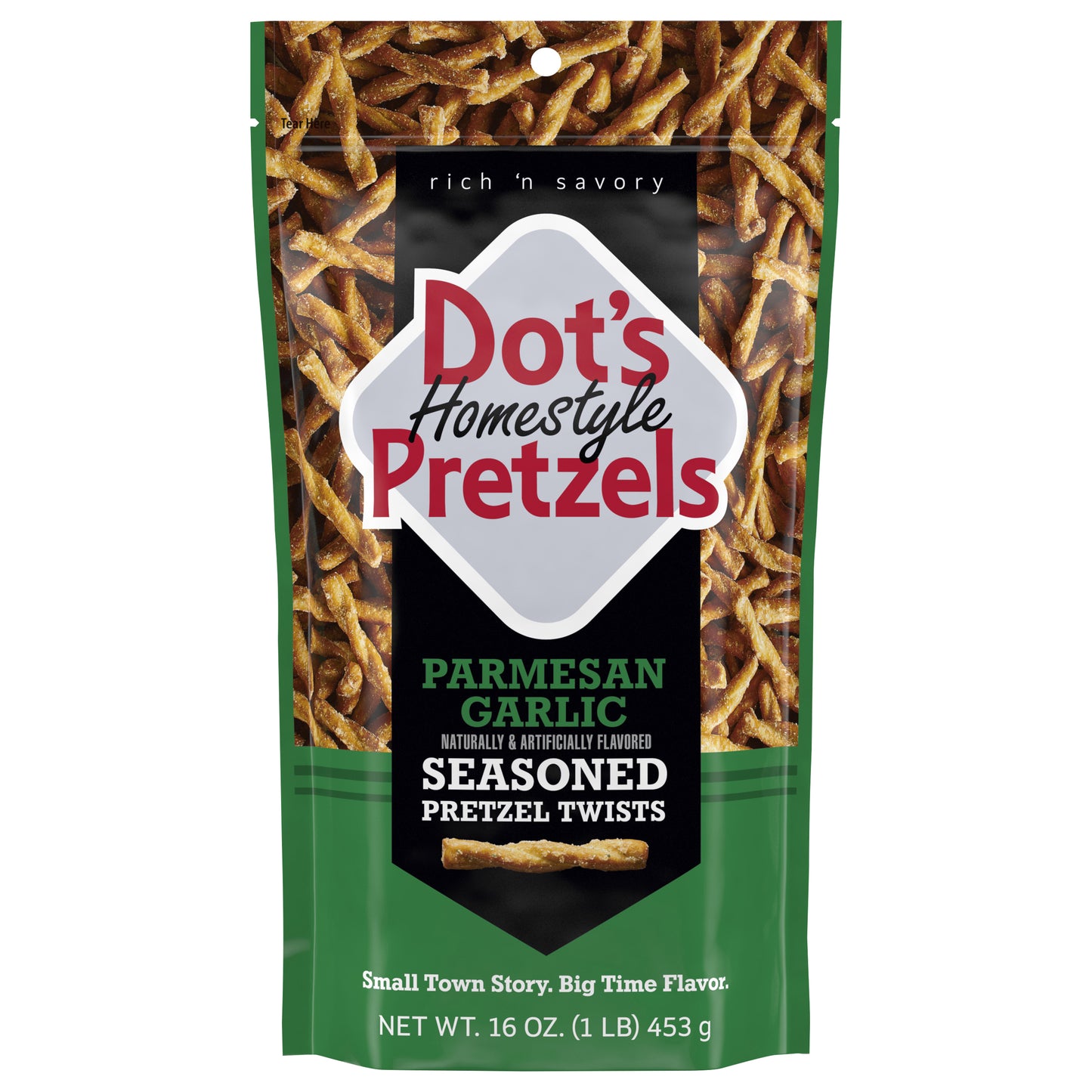 Dot's Homestyle Pretzels Parmesan Garlic Seasoned Pretzel Twists
