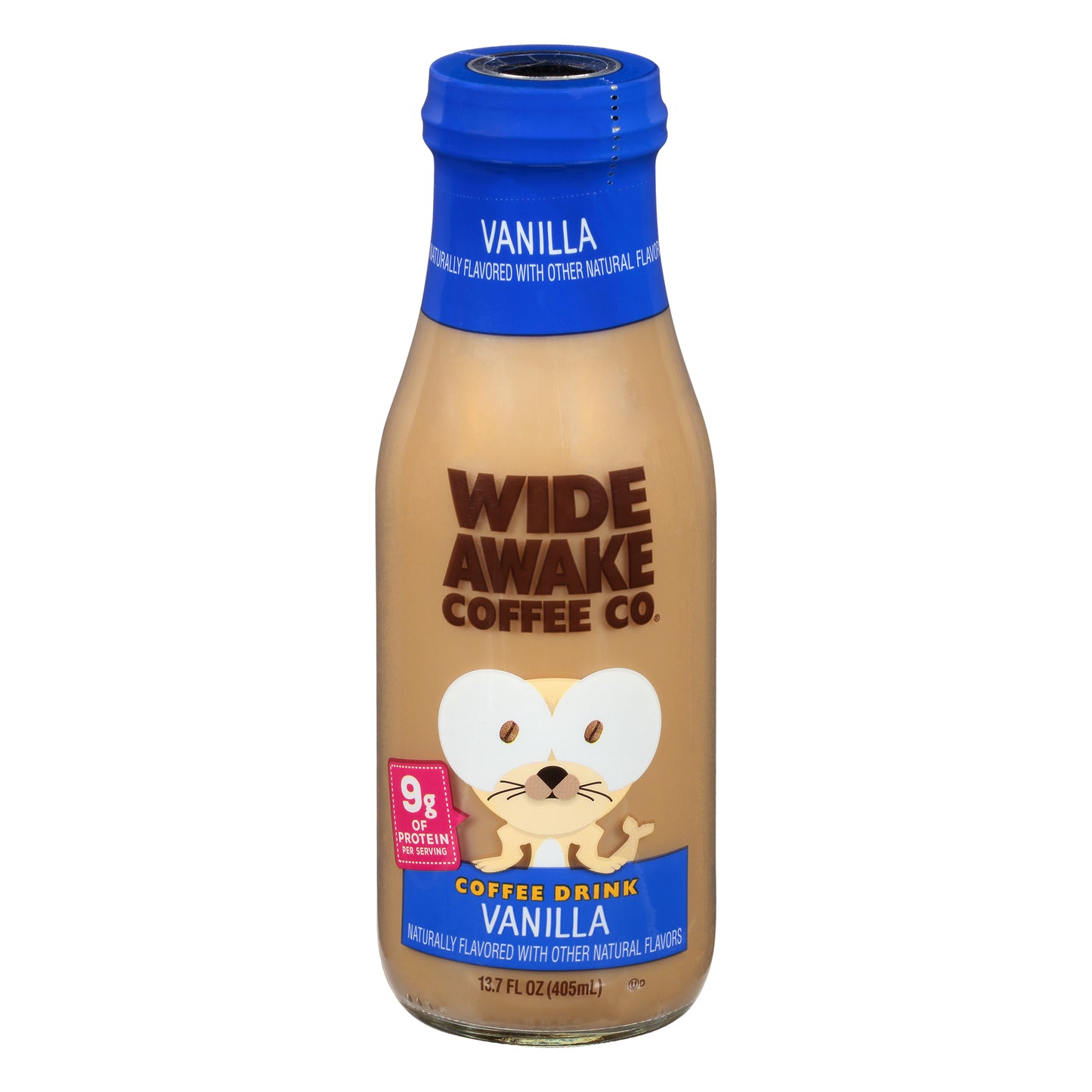Wide Awake Coffee Co. Vanilla Coffee Drink 13.7 oz Bottle