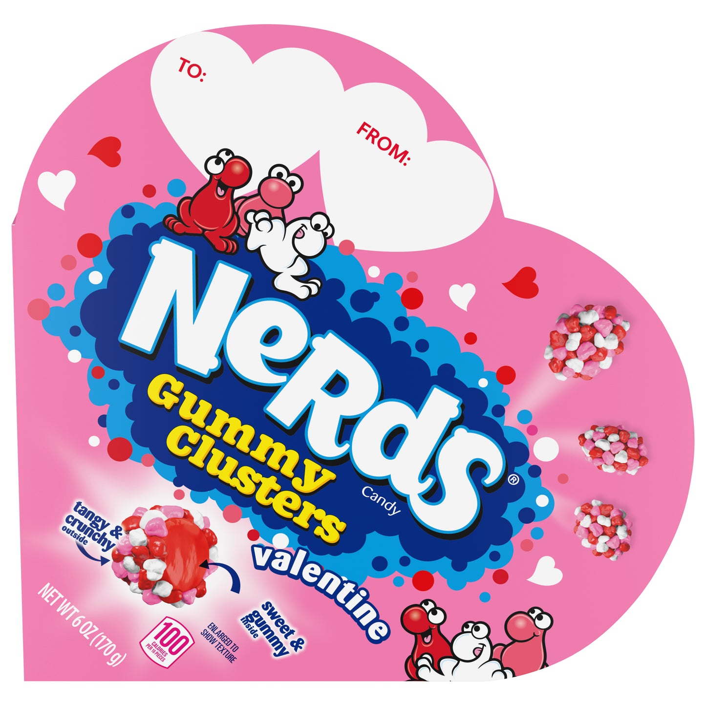 Nerds Valentine Gummy Clusters Candy 6 oz