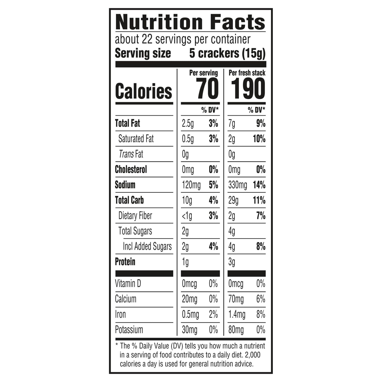 RITZ Fresh Stacks Whole Wheat Crackers, 8 Count, 11.6 oz