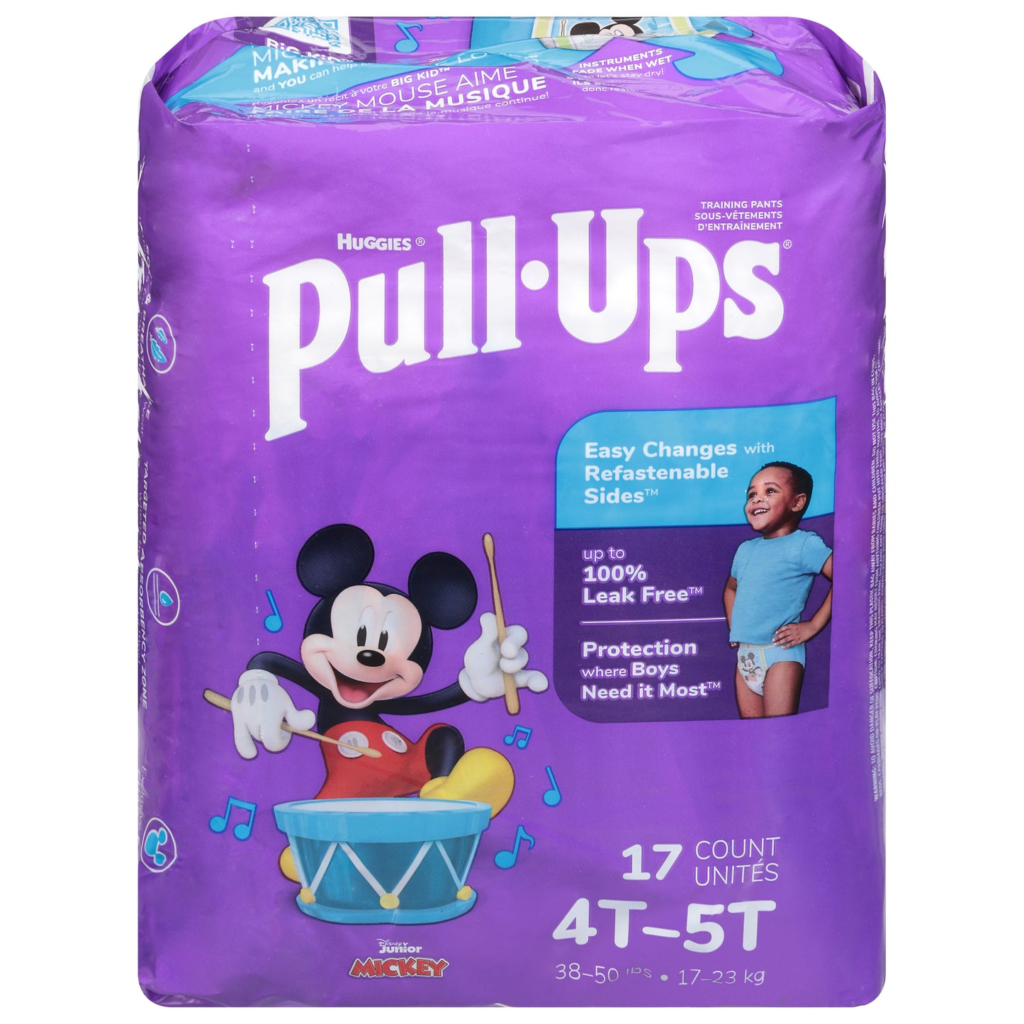 Pull-Ups Disney Junior Mickey Training Pants 4T-5T (38-50 lbs) 17 ea