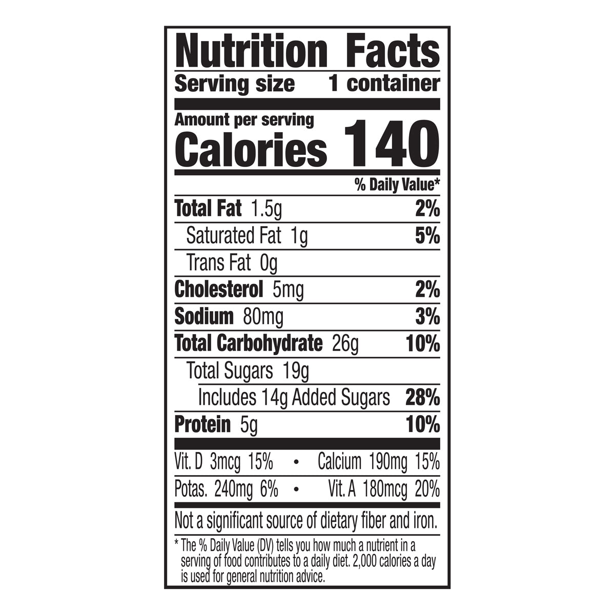 Yoplait Original French Vanilla Low Fat Yogurt, 6 oz Yogurt Cup