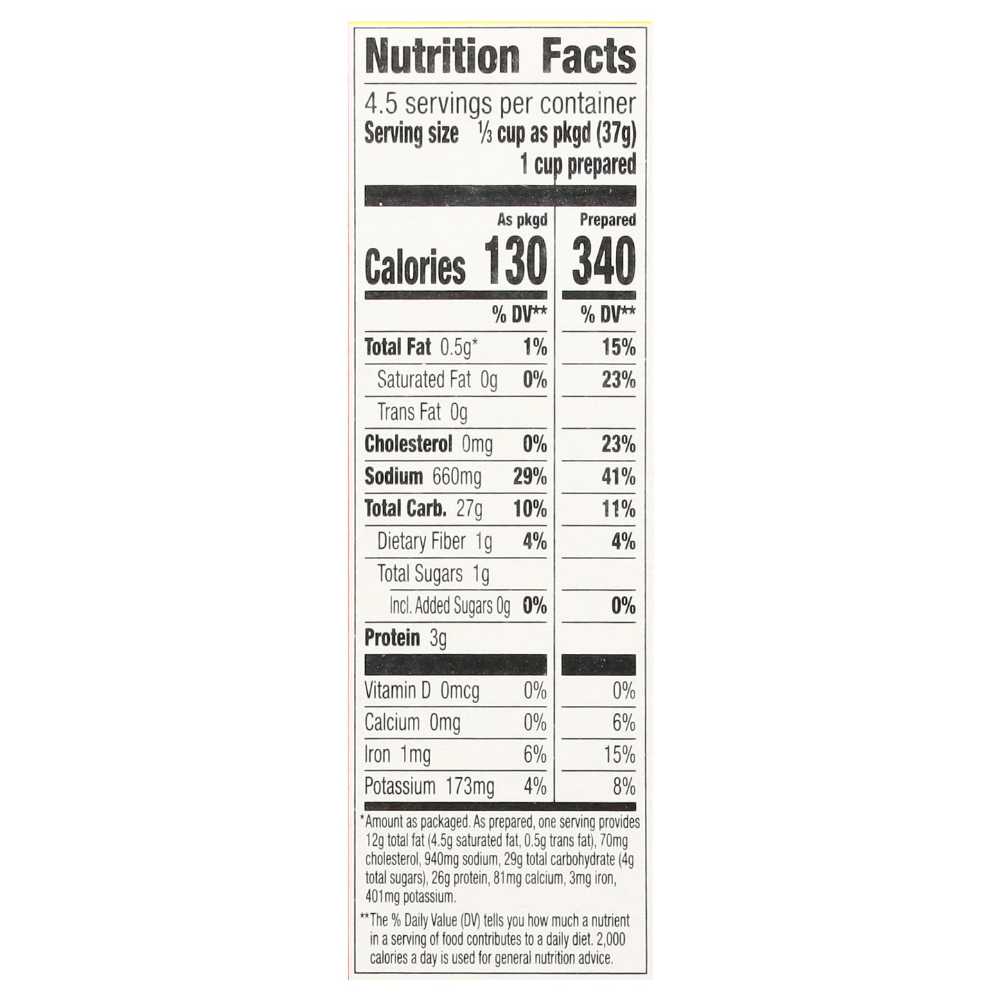 Hamburger Helper Rich Savory Sauce Beef Pasta 5.9 oz