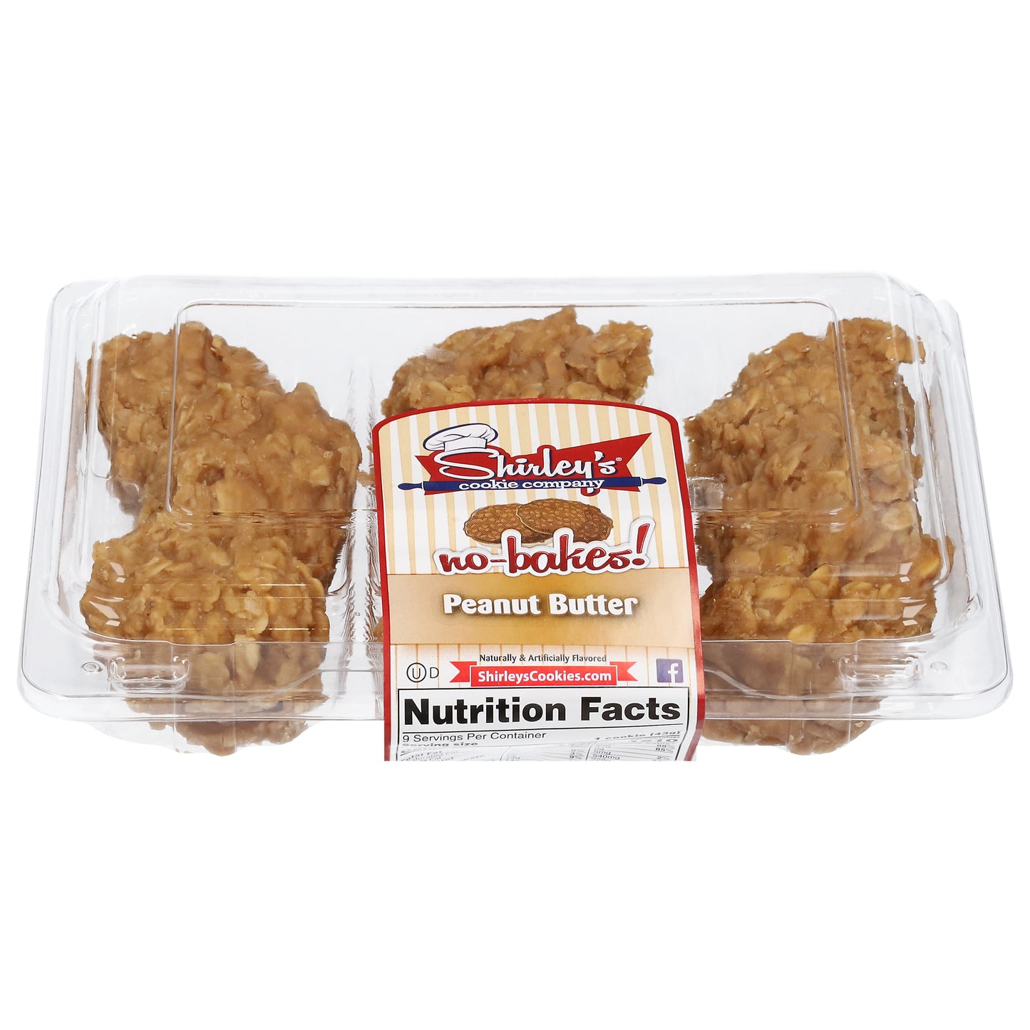 Shirley's Cookie Company No-Bakes Peanut Butter Cookies 13.5 oz