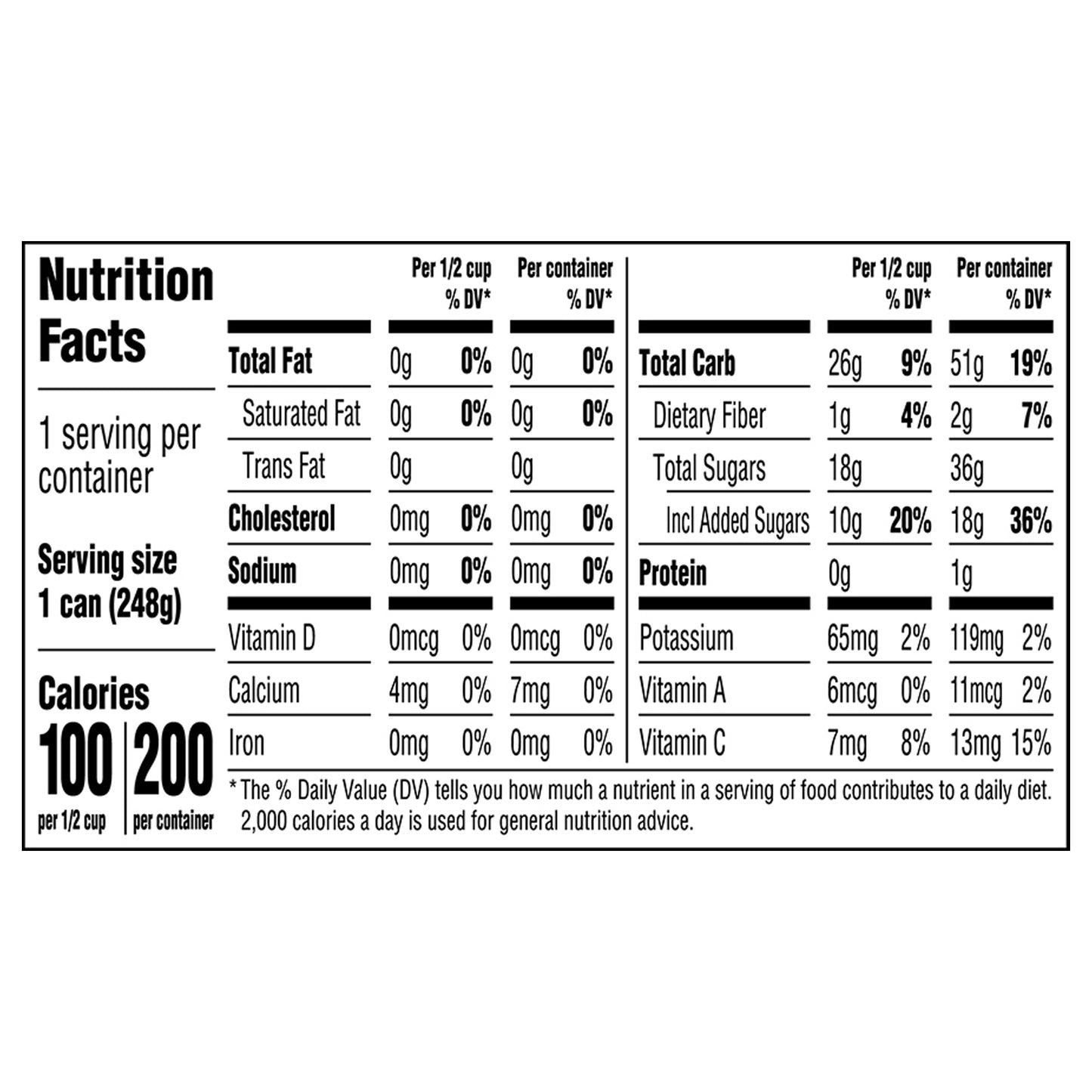 Food Club Fruit Cocktail in Heavy Syrup 8.75 oz