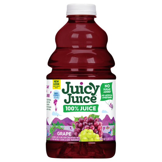 Juicy Juice 100% Juice, Grape, 48 Fl Oz Bottle
