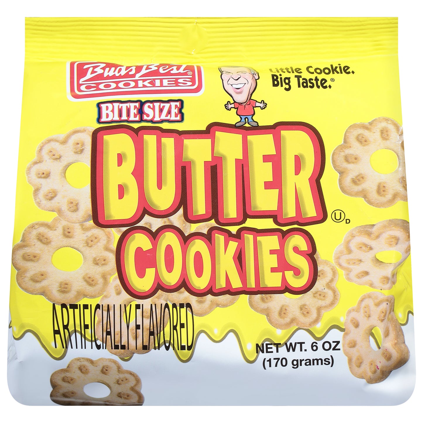Bud's Best Cookies Butter Cookies Bite Size 6 oz